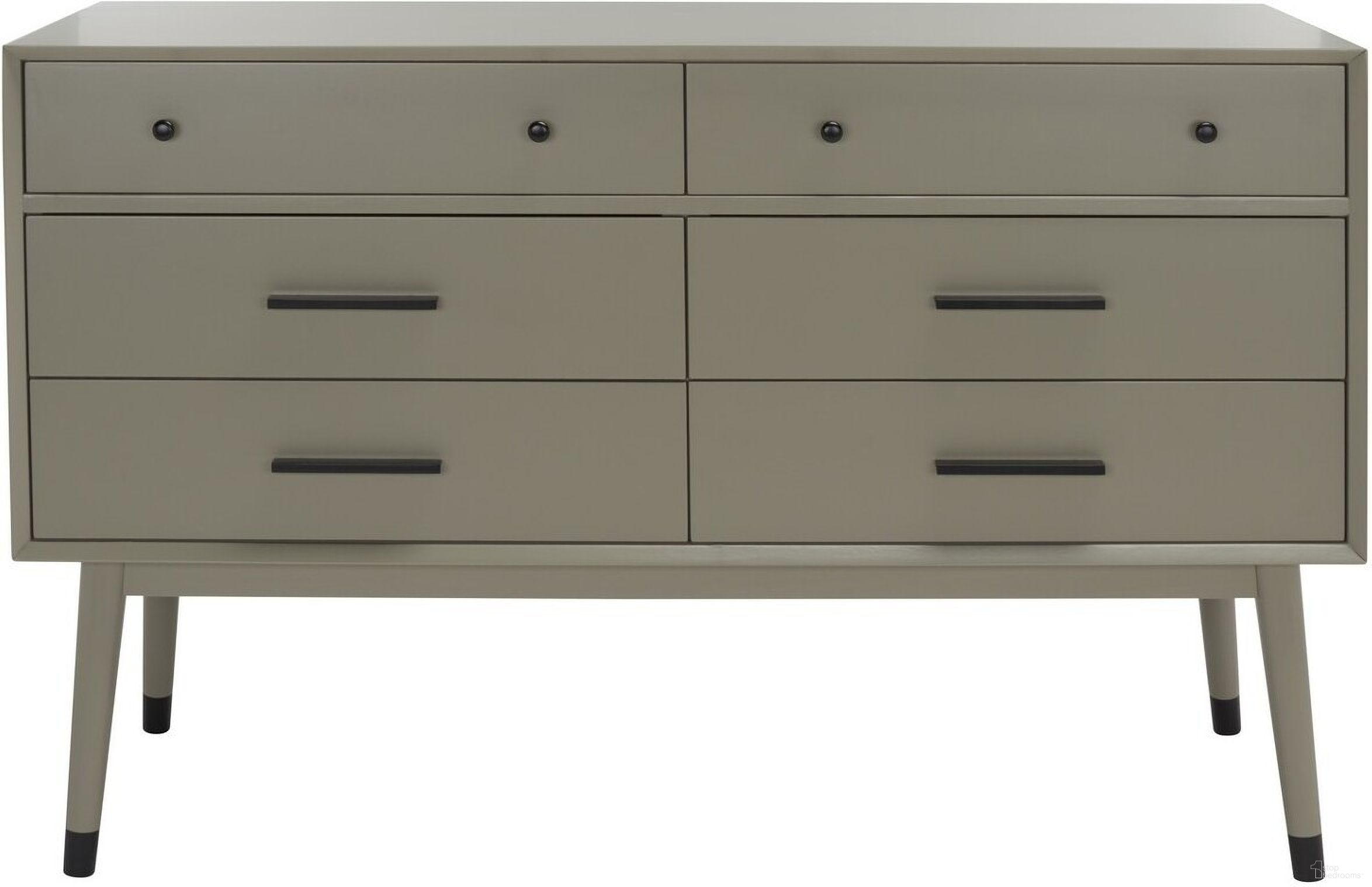 The appearance of Madden Retro Dresser In Dark Grey and Black designed by Safavieh Couture in the modern / contemporary interior design. This dark grey and black piece of furniture was selected by 1StopBedrooms from Madden Collection to add a touch of cosiness and style into your home. Sku: SFV2100K. Material: MDF.