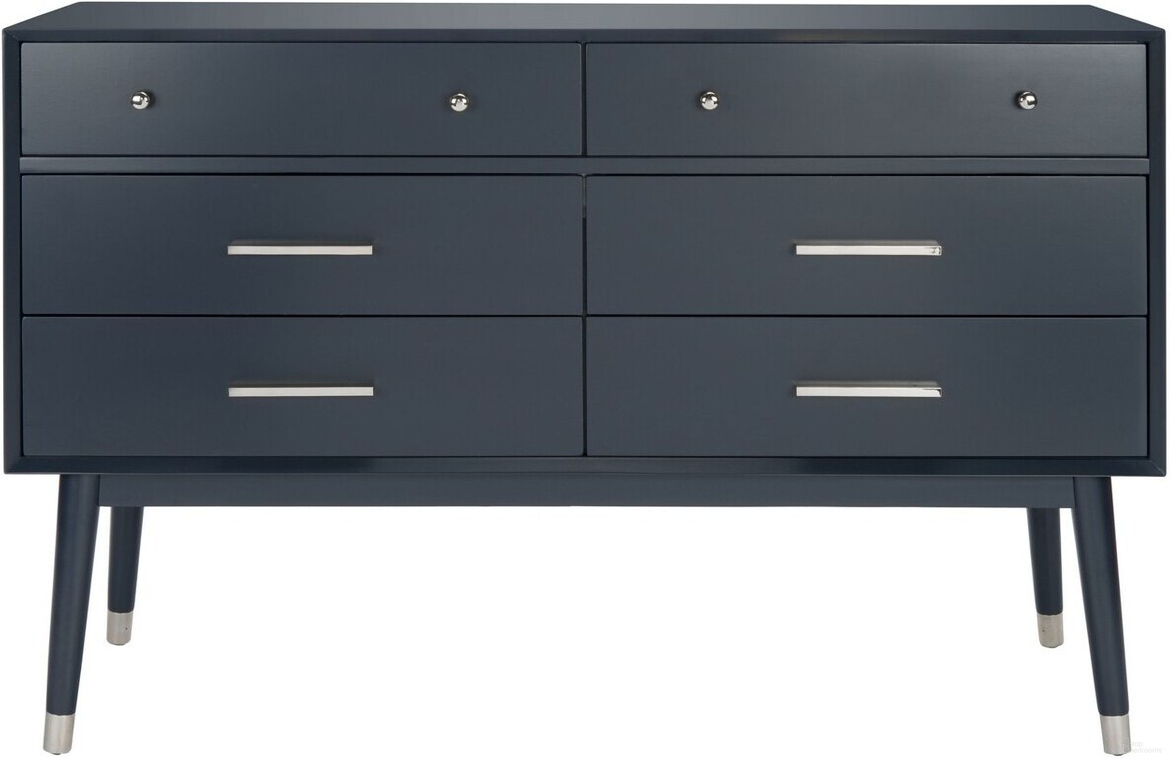 Madden Retro Dresser In Navy and Silver