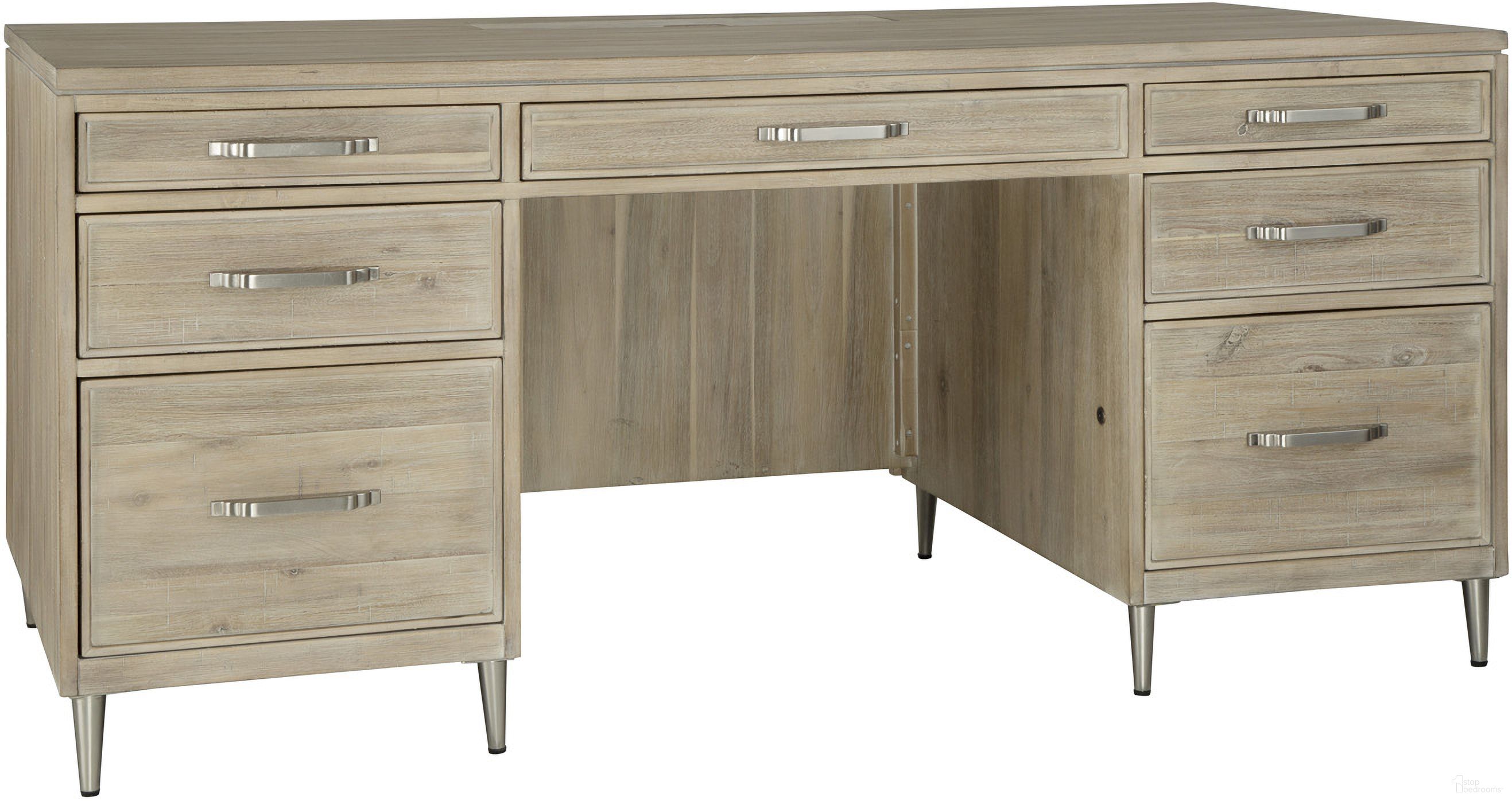 The appearance of Maddox 66 Inch Executive Desk In Biscotti designed by Aspenhome in the transitional interior design. This biscotti piece of furniture was selected by 1StopBedrooms from Maddox Collection to add a touch of cosiness and style into your home. Sku: I644-303. Material: Wood.
