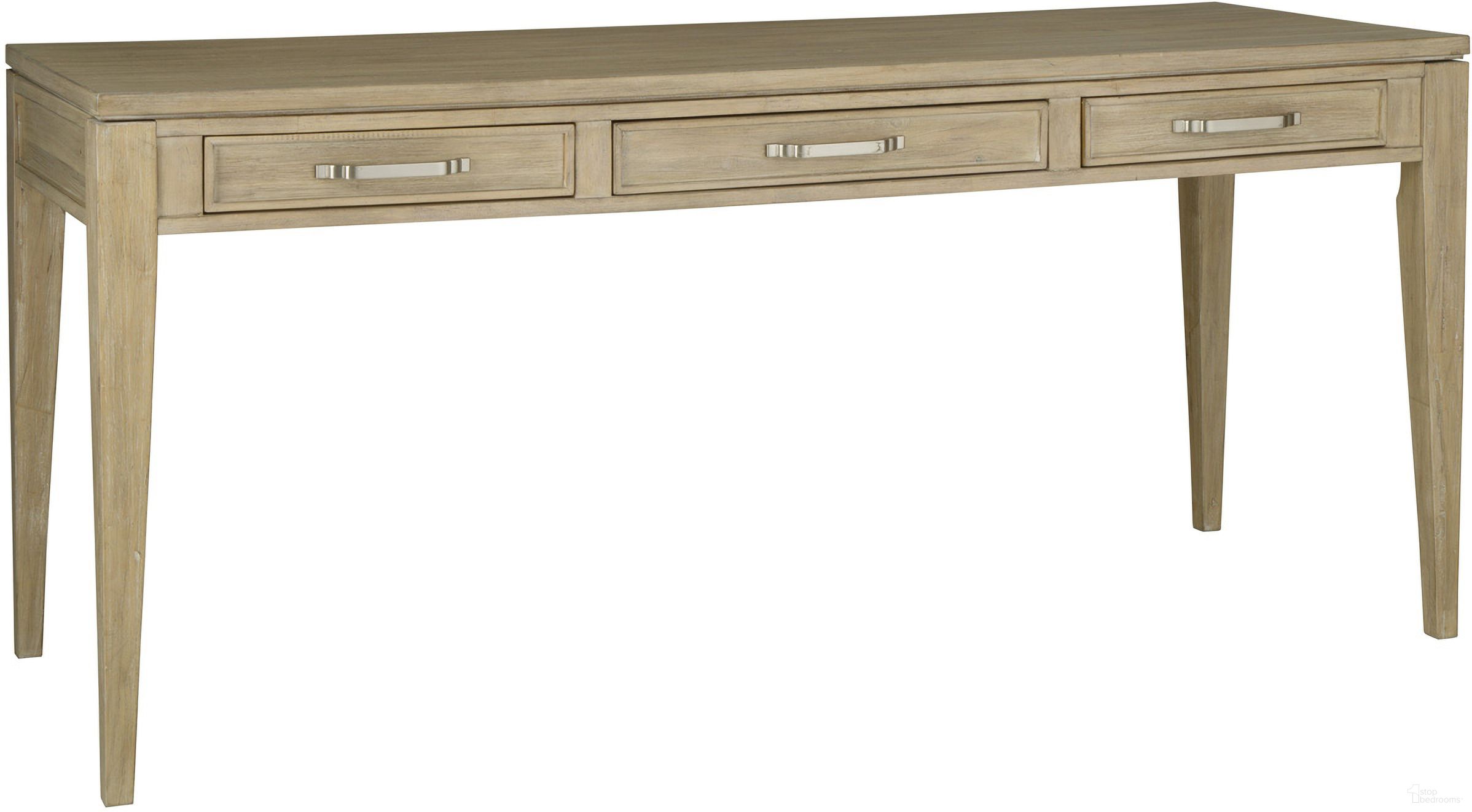 The appearance of Maddox 68 Inch Writing Desk In Biscotti designed by Aspenhome in the transitional interior design. This biscotti piece of furniture  was selected by 1StopBedrooms from Maddox Collection to add a touch of cosiness and style into your home. Sku: I644-366WD. Material: Wood.