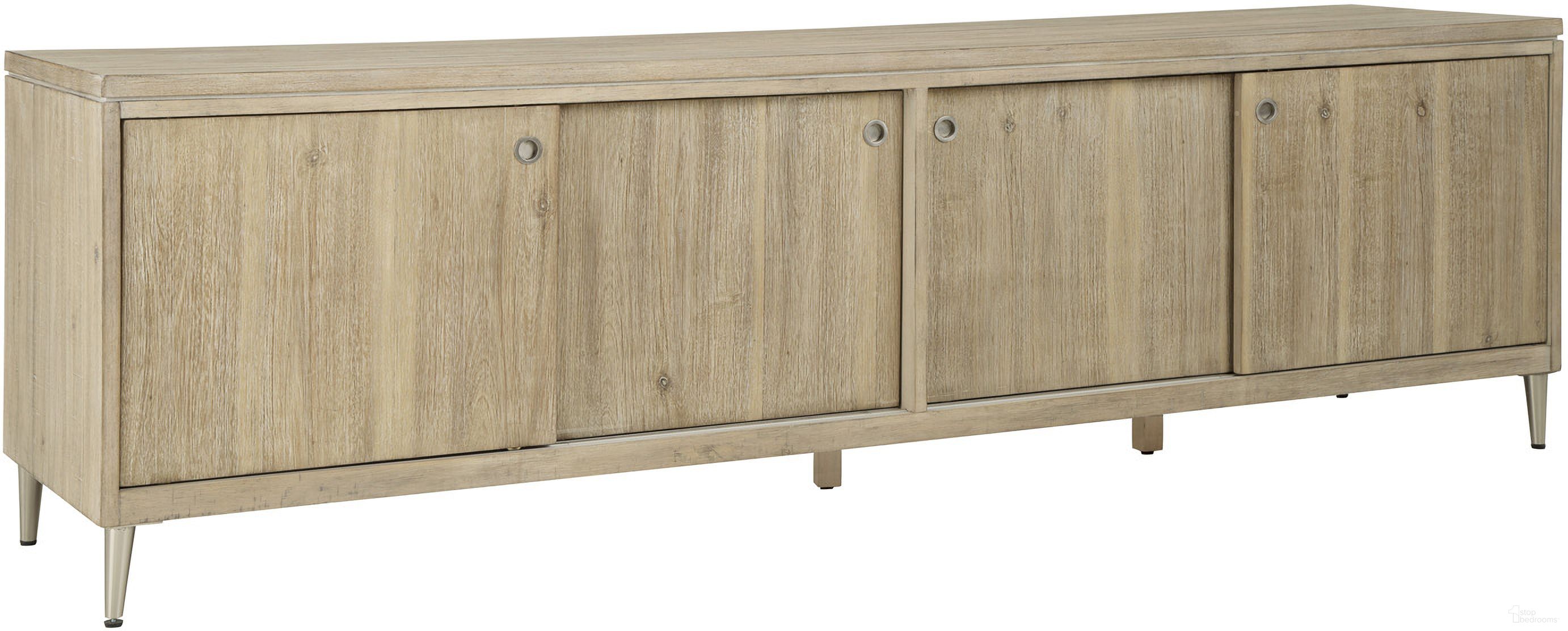 The appearance of Maddox 80 Inch Console In Biscotti designed by Aspenhome in the transitional interior design. This biscotti piece of furniture was selected by 1StopBedrooms from Maddox Collection to add a touch of cosiness and style into your home. Sku: I644-280. Material: Wood.