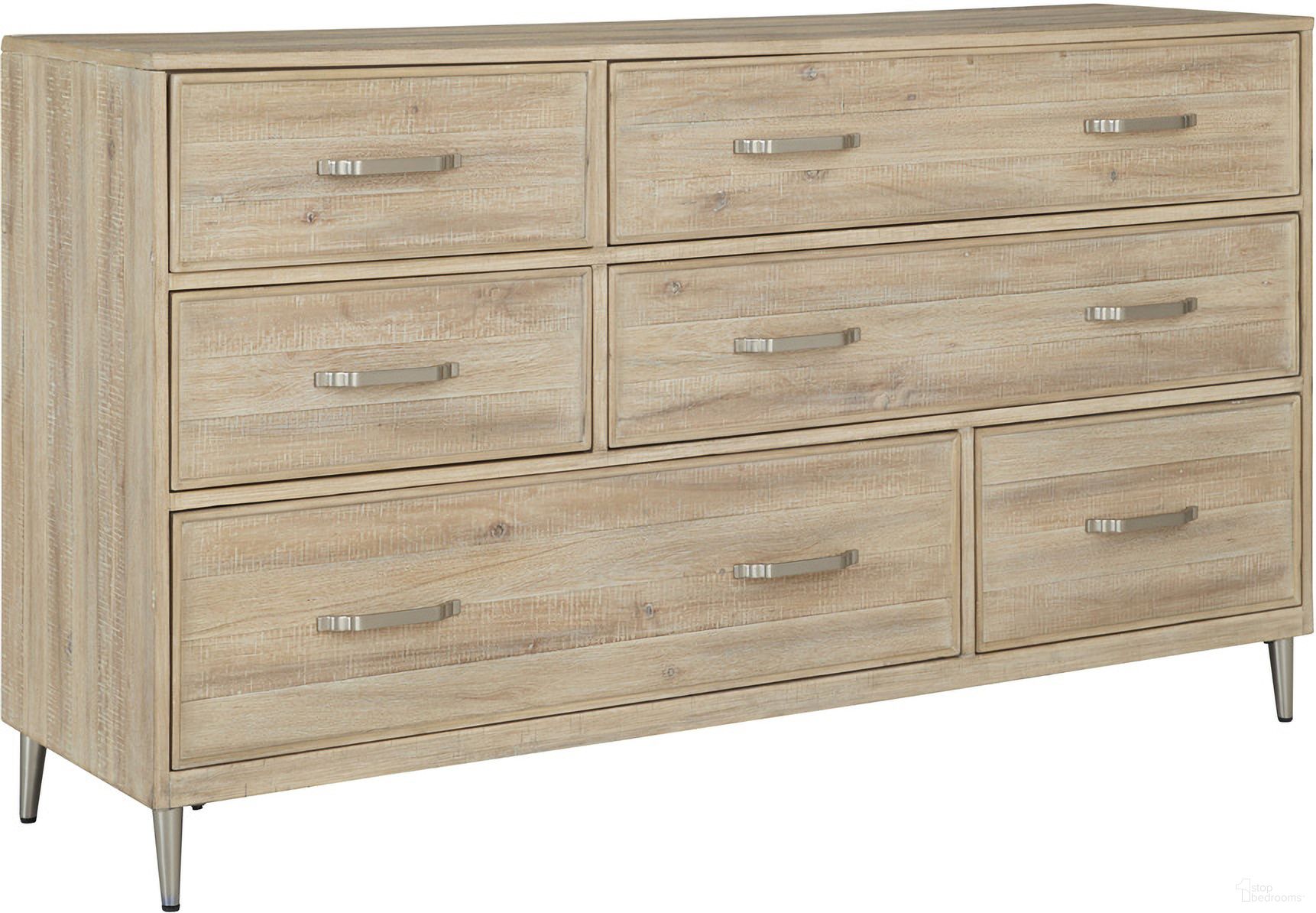 The appearance of Maddox Dresser In Biscotti designed by Aspenhome in the transitional interior design. This biscotti piece of furniture was selected by 1StopBedrooms from Maddox Collection to add a touch of cosiness and style into your home. Sku: I644-453. Material: Wood.