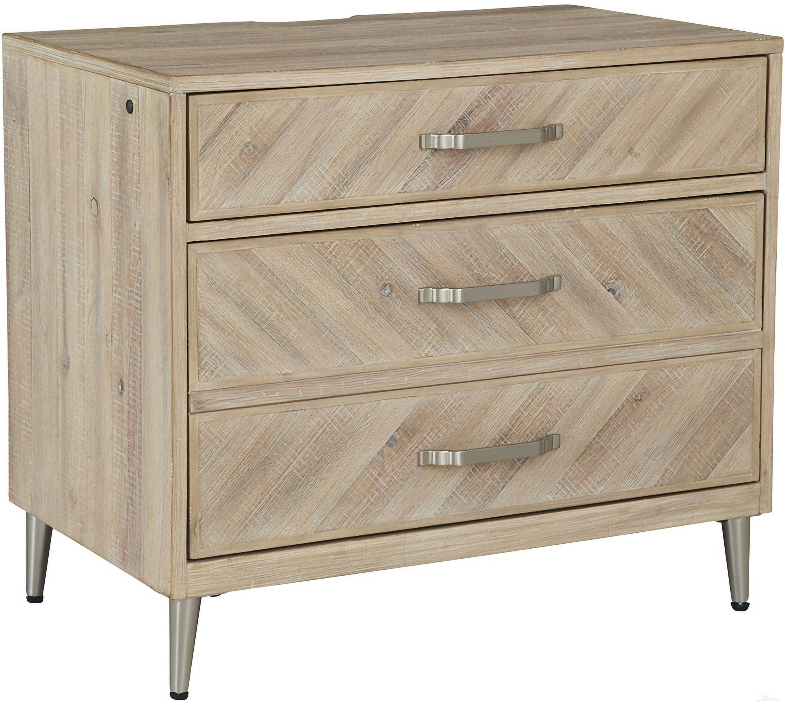 The appearance of Maddox Liv360 Nightstand In Biscotti designed by Aspenhome in the transitional interior design. This biscotti piece of furniture was selected by 1StopBedrooms from Maddox Collection to add a touch of cosiness and style into your home. Sku: I644-449. Material: Wood.
