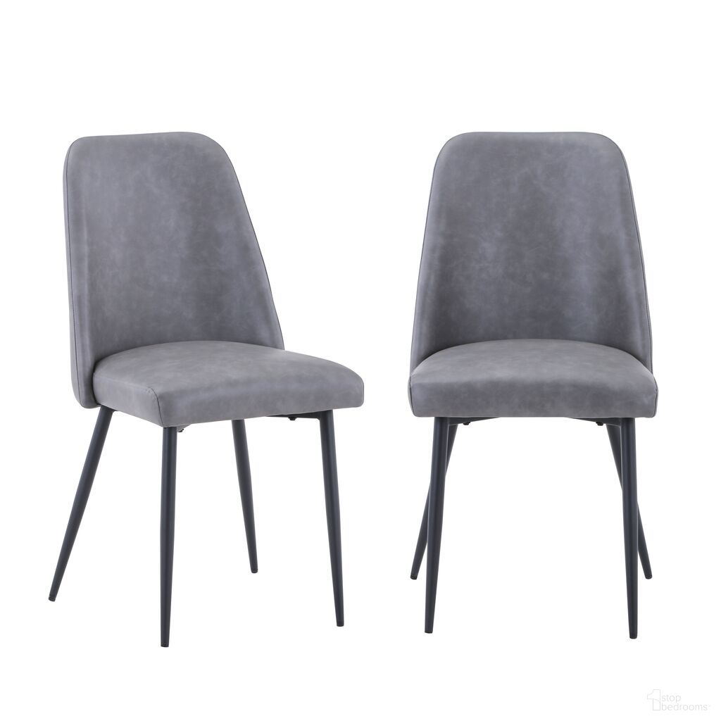 The appearance of Maddox Upholstered Dining Chair Set of 2 In Grey designed by Jofran in the transitional interior design. This grey piece of furniture was selected by 1StopBedrooms from Maddox Collection to add a touch of cosiness and style into your home. Sku: 2271-MADDOXCHGRY. Material: Iron. Chair Type: Side Chair.