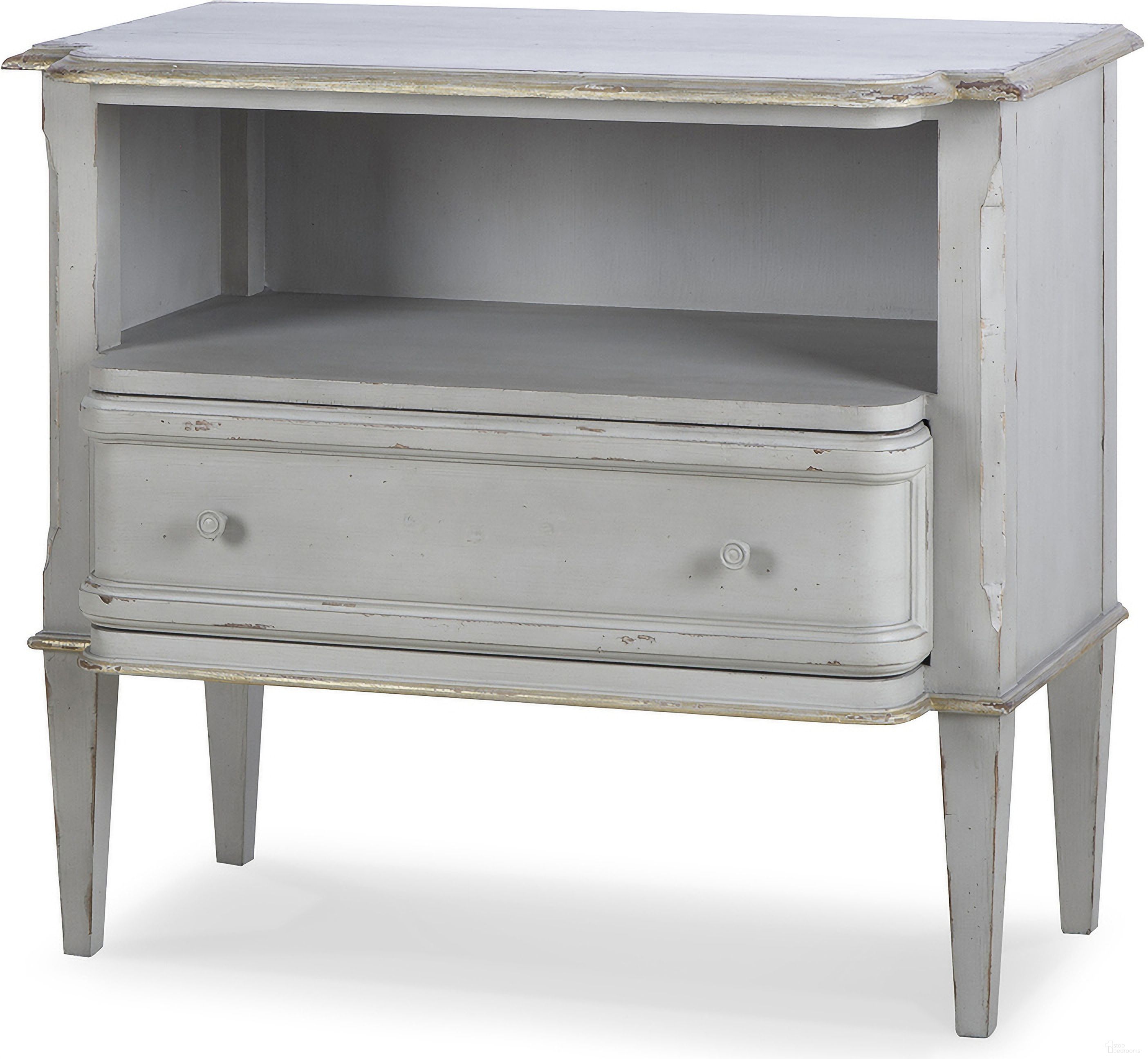 Madeline 1 Drawer Nightstand In Light Grey by Century Furniture