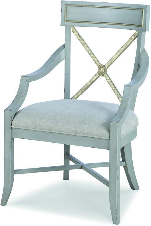 Madeline Arm Chair In Light Grey by Century Furniture 1StopBedrooms