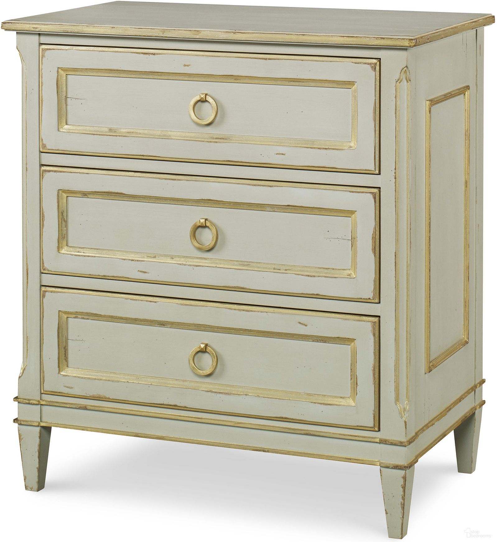The appearance of Madeline Nightstand In Light Grey designed by Century Furniture in the modern / contemporary interior design. This light grey piece of furniture was selected by 1StopBedrooms from Monarch Collection to add a touch of cosiness and style into your home. Sku: MN5814. Material: Poplar Solid.
