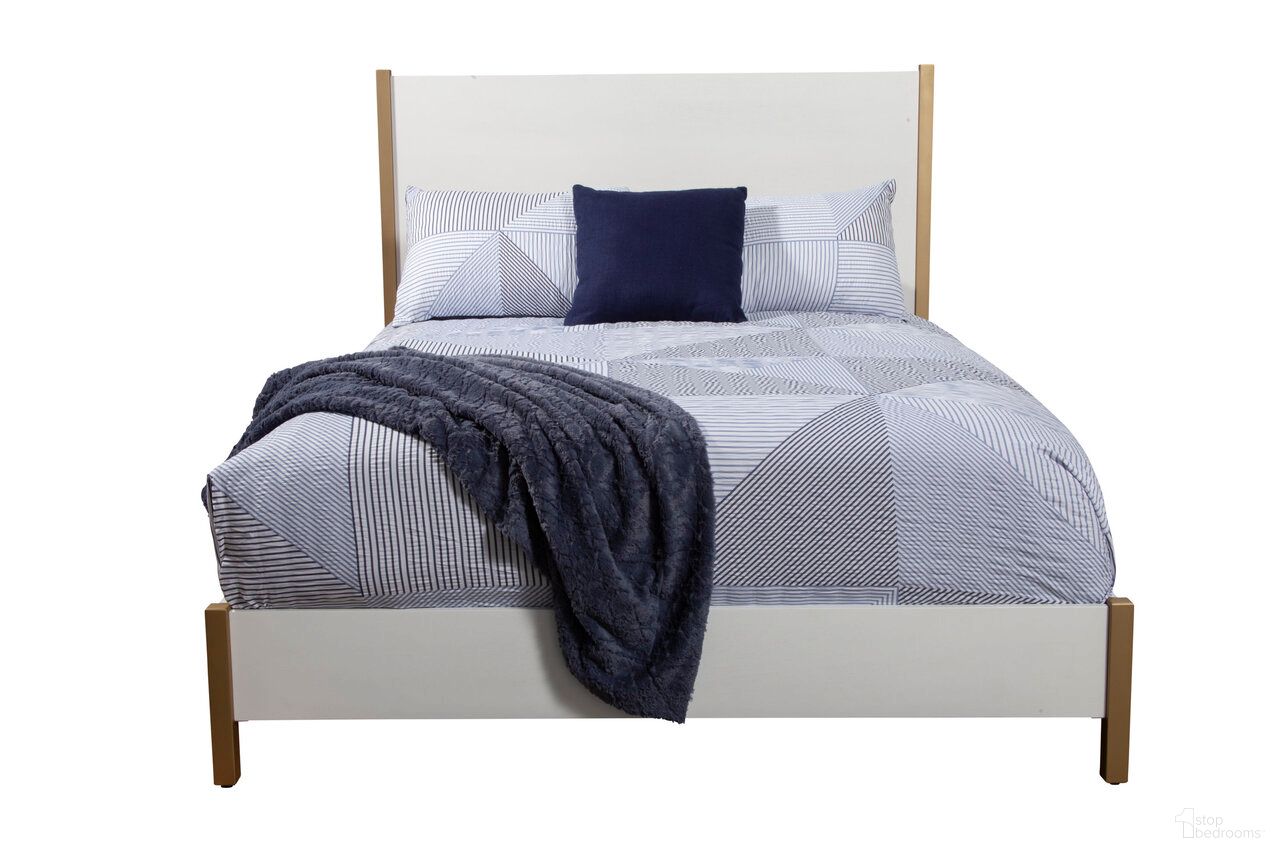 The appearance of Madelyn Full Panel Bed In White designed by Alpine in the modern / contemporary interior design. This white piece of furniture was selected by 1StopBedrooms from Madelyn Collection to add a touch of cosiness and style into your home. Sku: 2010-08F. Bed Type: Panel Bed. Bed Size: Full. Material: Mahogany.