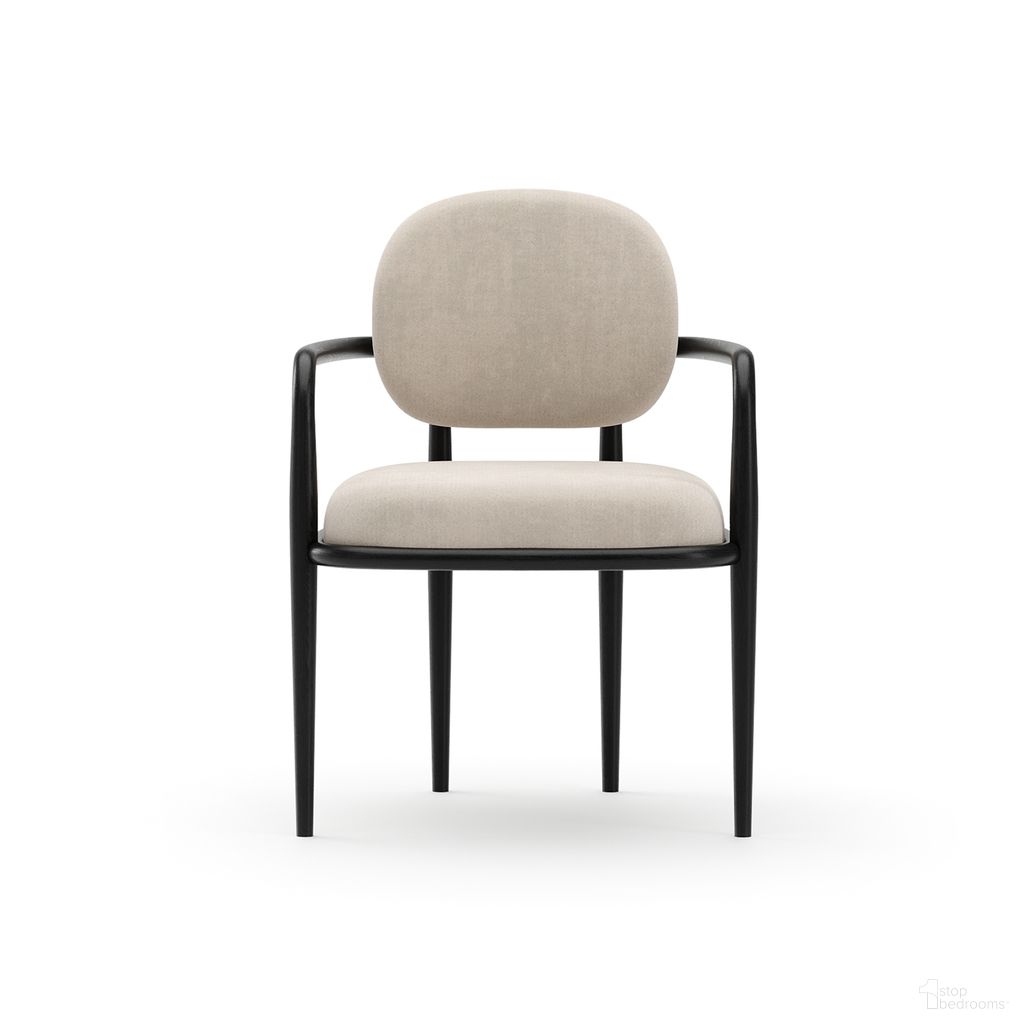 Madera Dining Arm Chair In Modern Walnut