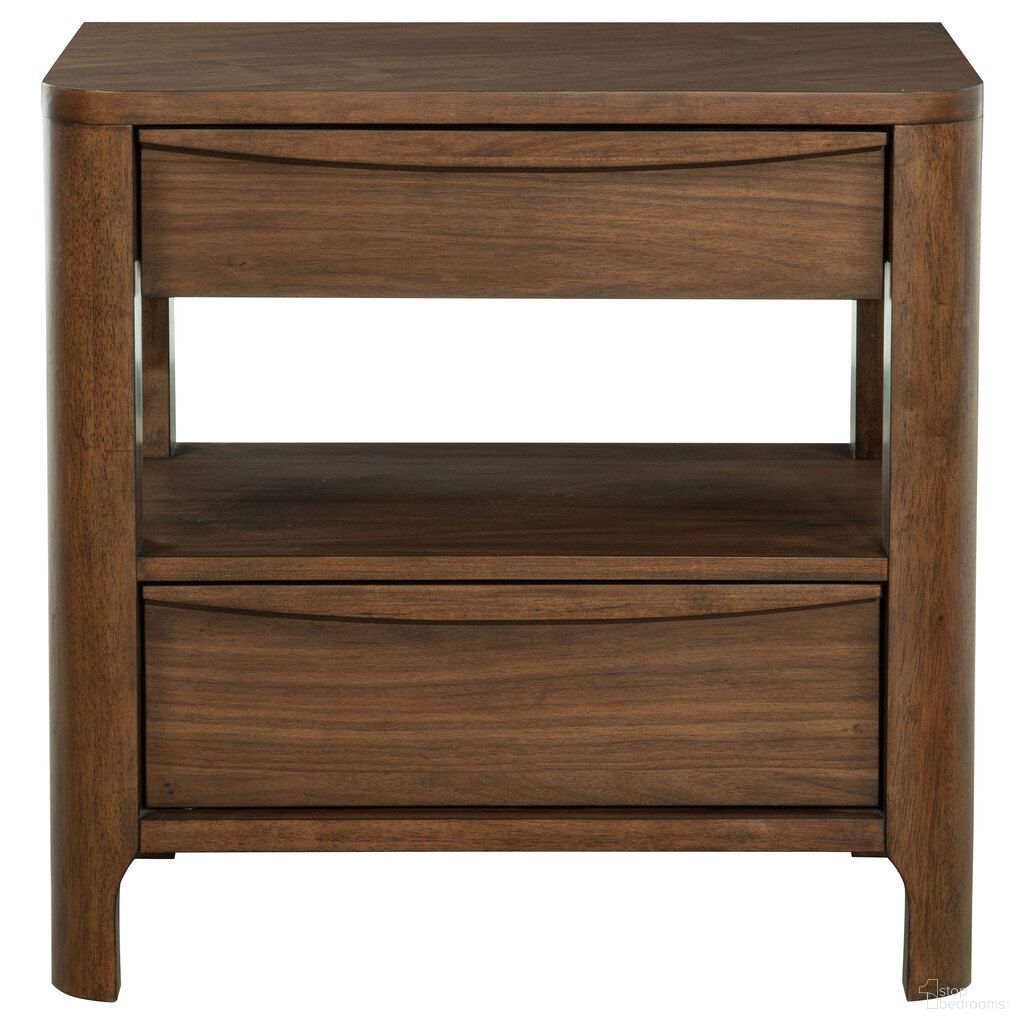 The appearance of Maderia 2-Drawer Nightstand Bedside Table In Walnut designed by Coaster in the transitional interior design. This walnut piece of furniture was selected by 1StopBedrooms from Maderia Collection to add a touch of cosiness and style into your home. Sku: 223322. Material: MDF.