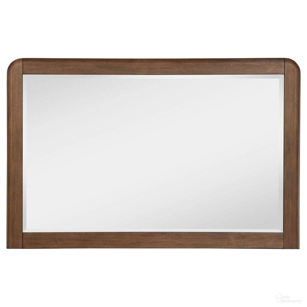 The appearance of Maderia Dresser Mirror In Walnut designed by Coaster in the transitional interior design. This walnut piece of furniture was selected by 1StopBedrooms from Maderia Collection to add a touch of cosiness and style into your home. Sku: 223324. Material: MDF.