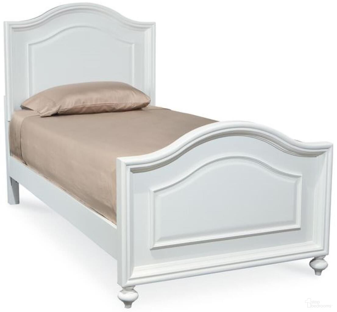 Madison Complete Twin Panel Bed In Natural White