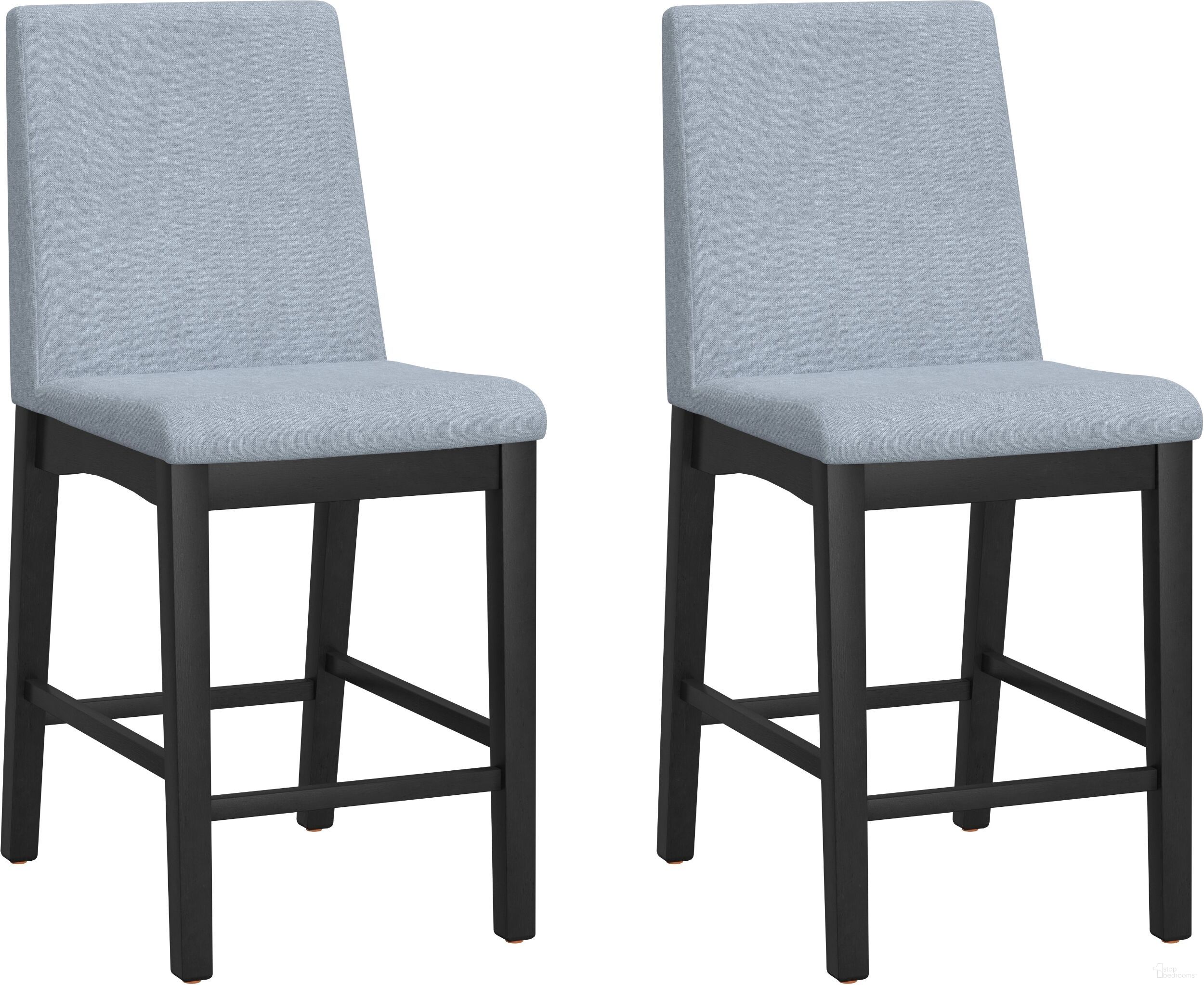 The appearance of Madison Counter Height Chair Set of 2 In Gray designed by Emerald Home Furnishings in the modern / contemporary interior design. This gray piece of furniture was selected by 1StopBedrooms from Madison Collection to add a touch of cosiness and style into your home. Sku: 5025-55. Material: Wood.