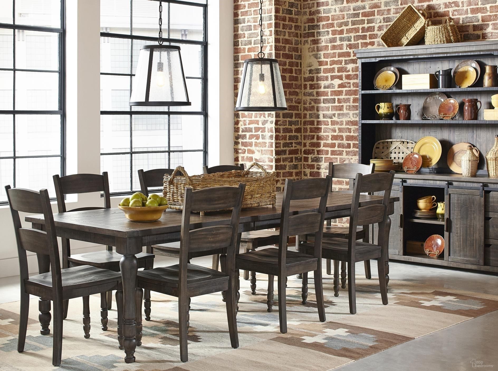 Madison County Barnwood Rectangular Extendable Dining Room Set