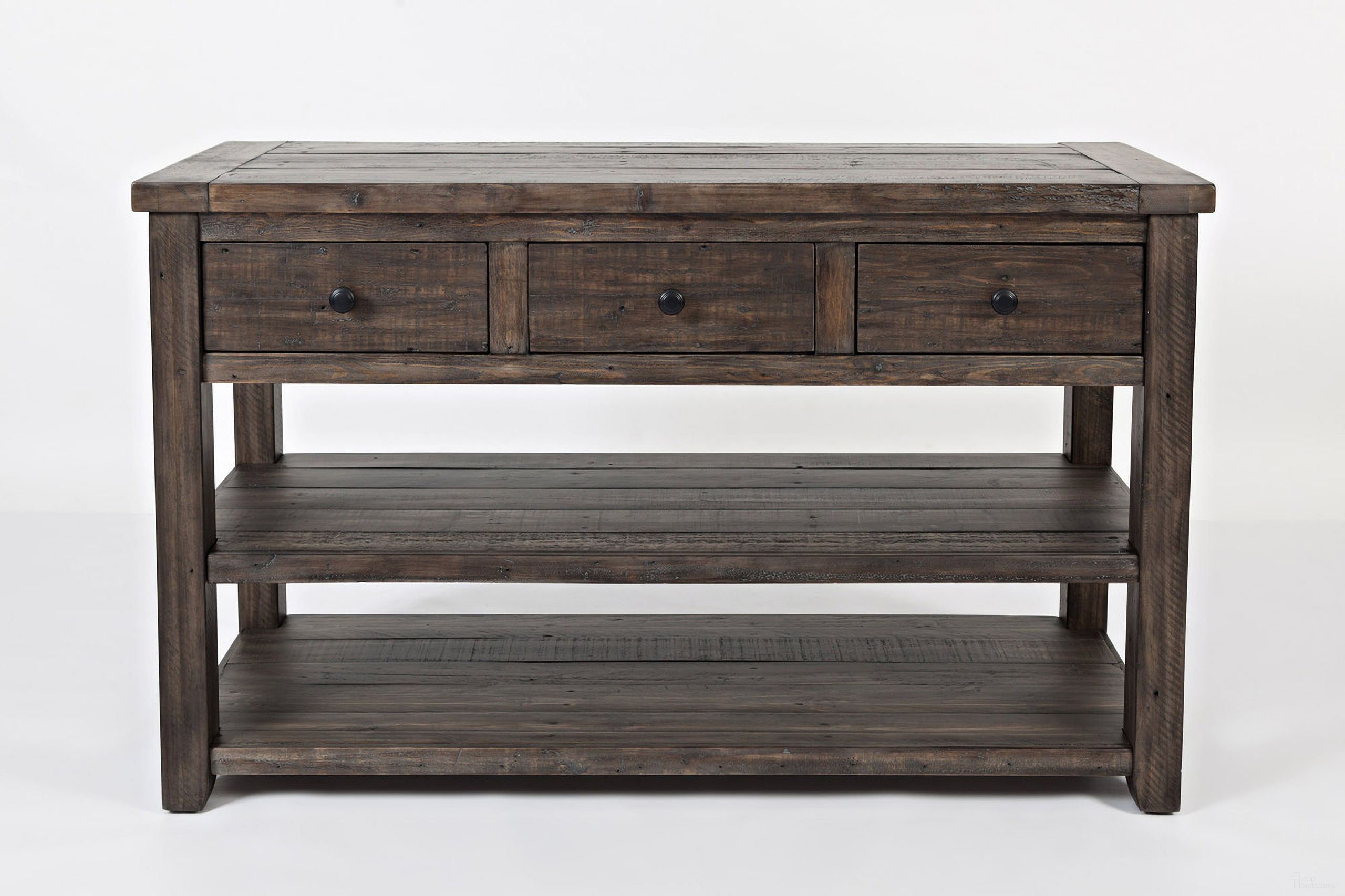 The appearance of Madison County 50 Inch Sofa Table In Brown designed by Jofran in the traditional interior design. This brown piece of furniture was selected by 1StopBedrooms from Madison County Collection to add a touch of cosiness and style into your home. Sku: 1700-4. Material: Pine.