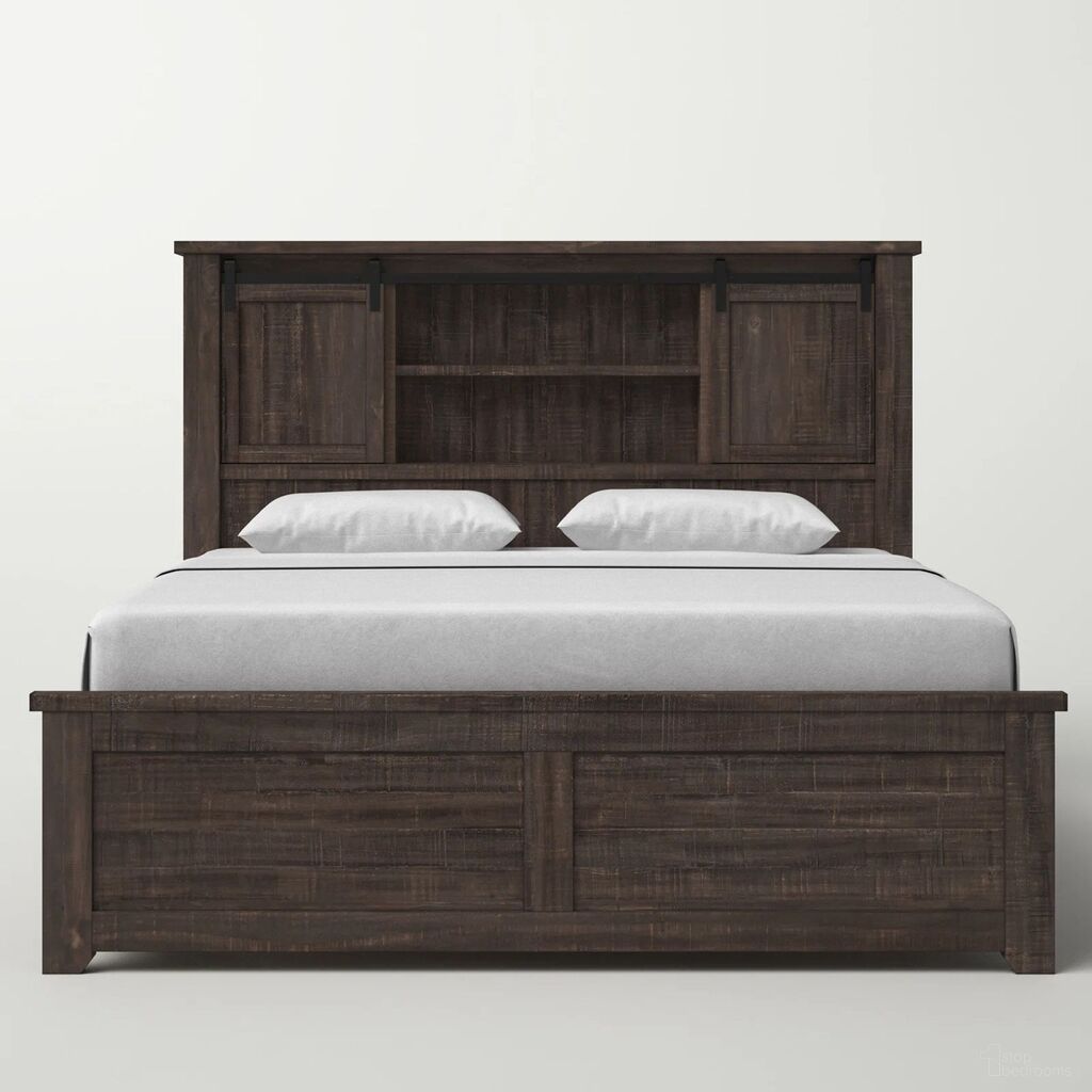 The appearance of Madison County King Barn Door Bed In Brown designed by Jofran in the modern / contemporary interior design. This brown piece of furniture  was selected by 1StopBedrooms from Madison County Collection to add a touch of cosiness and style into your home. Sku: 1700B-KBDHB;1700B-KPFB;1700B-KRS. Bed Type: Panel Bed. Bed Size: King. Material: Pine.