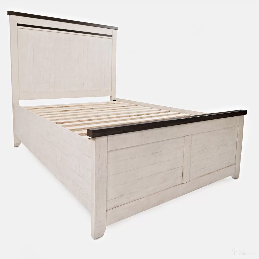 The appearance of Madison County King Panel Bed In Vintage White designed by Jofran in the modern / contemporary interior design. This vintage white piece of furniture was selected by 1StopBedrooms from Madison County Collection to add a touch of cosiness and style into your home. Sku: 1706B-KPHB;1706B-KPFB;1706B-KRS. Bed Type: Panel Bed. Bed Size: King. Material: Pine.