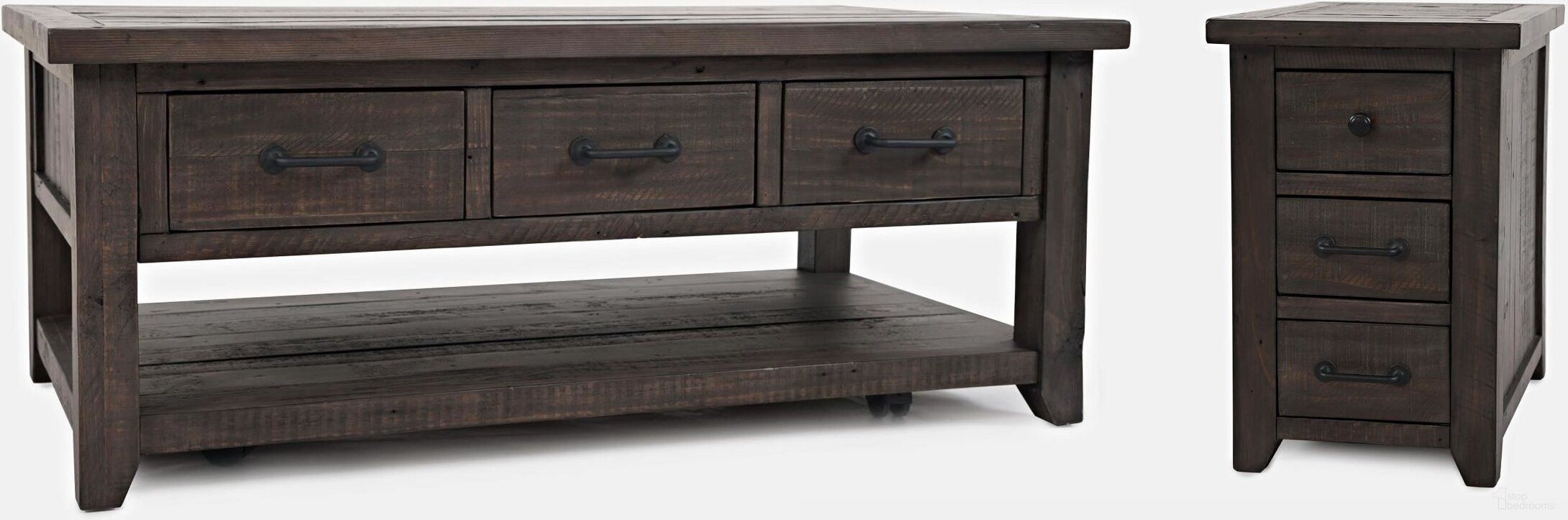 The appearance of Madison County Occasional Table Set In Brown designed by Jofran in the traditional interior design. This brown piece of furniture was selected by 1StopBedrooms from Madison County Collection to add a touch of cosiness and style into your home. Sku: 1700-11;1700-18. Material: Pine.