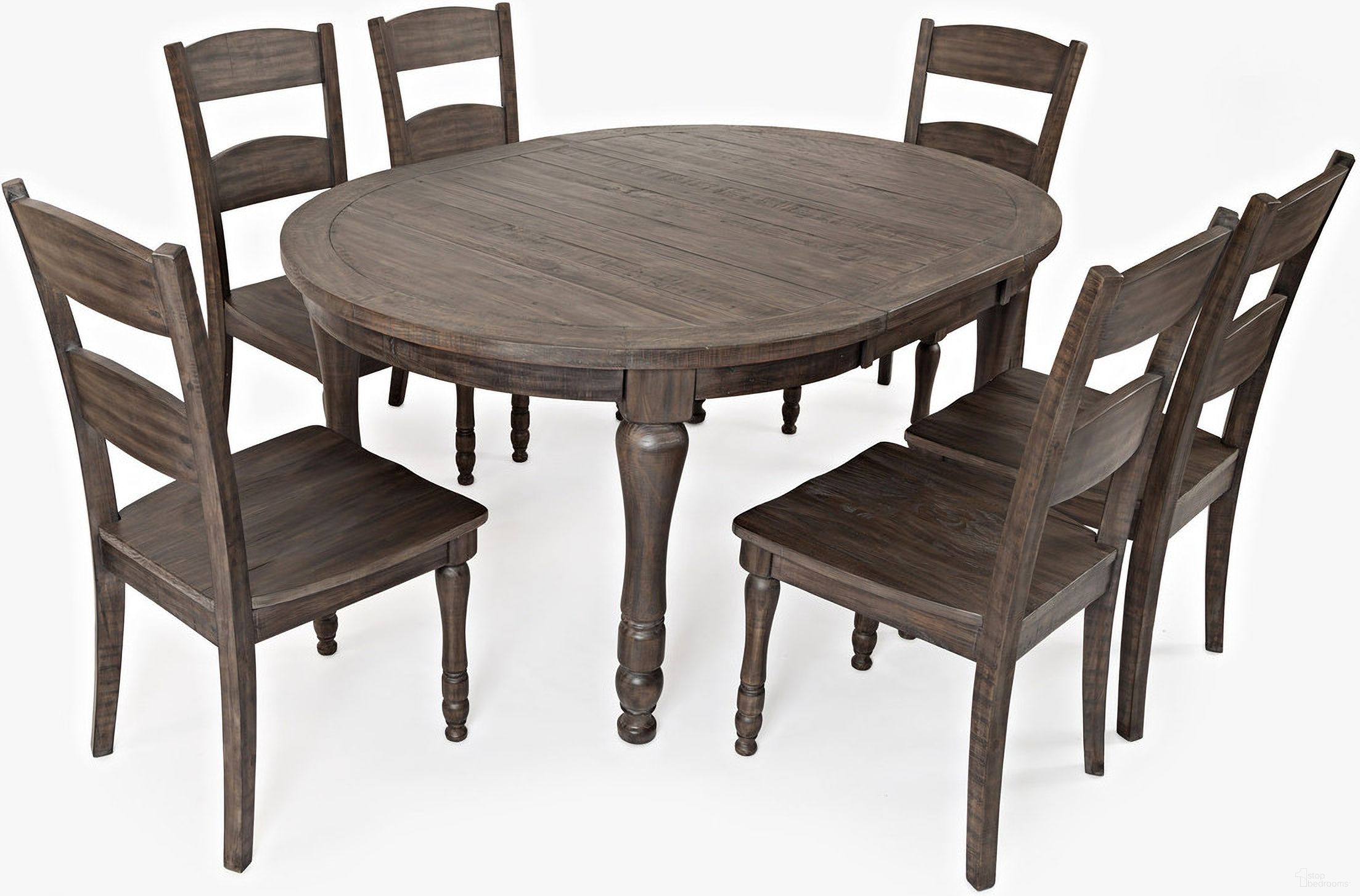 The appearance of Madison County Reclaimed Pine 66 Inch Oval Farmhouse Seven-Piece Dining Set In Brown designed by Jofran in the country / farmhouse interior design. This brown piece of furniture was selected by 1StopBedrooms from Madison County Collection to add a touch of cosiness and style into your home. Sku: 1700-66;1700-401KD;1700-401KD;1700-401KD. Material: Pine.