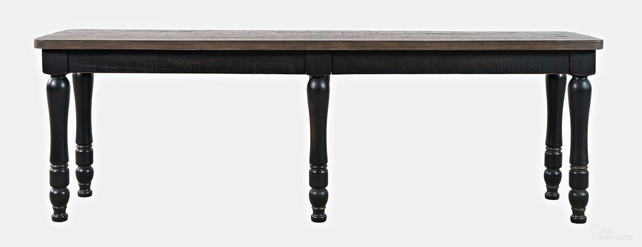 The appearance of Madison County 54 Inch Dining Bench In Vintage Black designed by Jofran in the transitional interior design. This vintage black piece of furniture was selected by 1StopBedrooms from Madison County Collection to add a touch of cosiness and style into your home. Sku: 1702-14KD. Material: Pine.