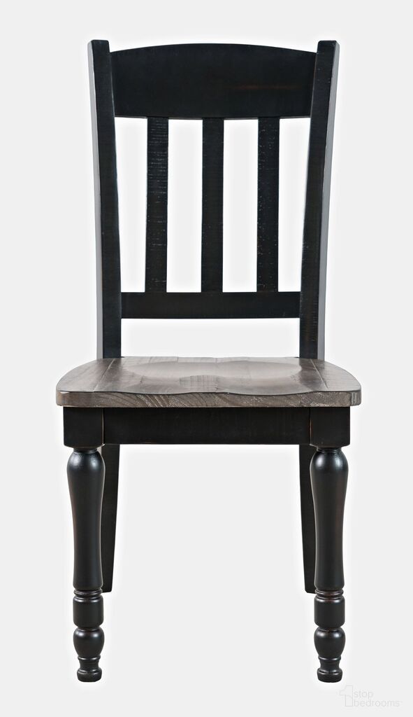 The appearance of Madison County Slatback Dining Chair Set of 2 In Vintage Black designed by Jofran in the transitional interior design. This vintage black piece of furniture was selected by 1StopBedrooms from Madison County Collection to add a touch of cosiness and style into your home. Sku: 1702-420KD. Material: Pine. Chair Type: Side Chair.