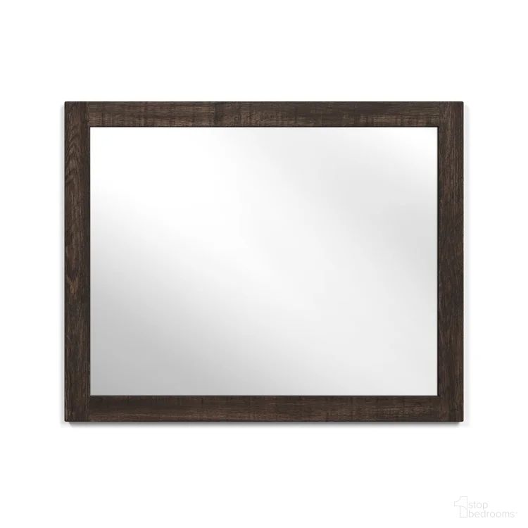 The appearance of Madison Farmhouse Mirror In Brown designed by Jofran in the country / farmhouse interior design. This brown piece of furniture  was selected by 1StopBedrooms from Madison County Collection to add a touch of cosiness and style into your home. Sku: 170026B-20KT. Material: Pine.