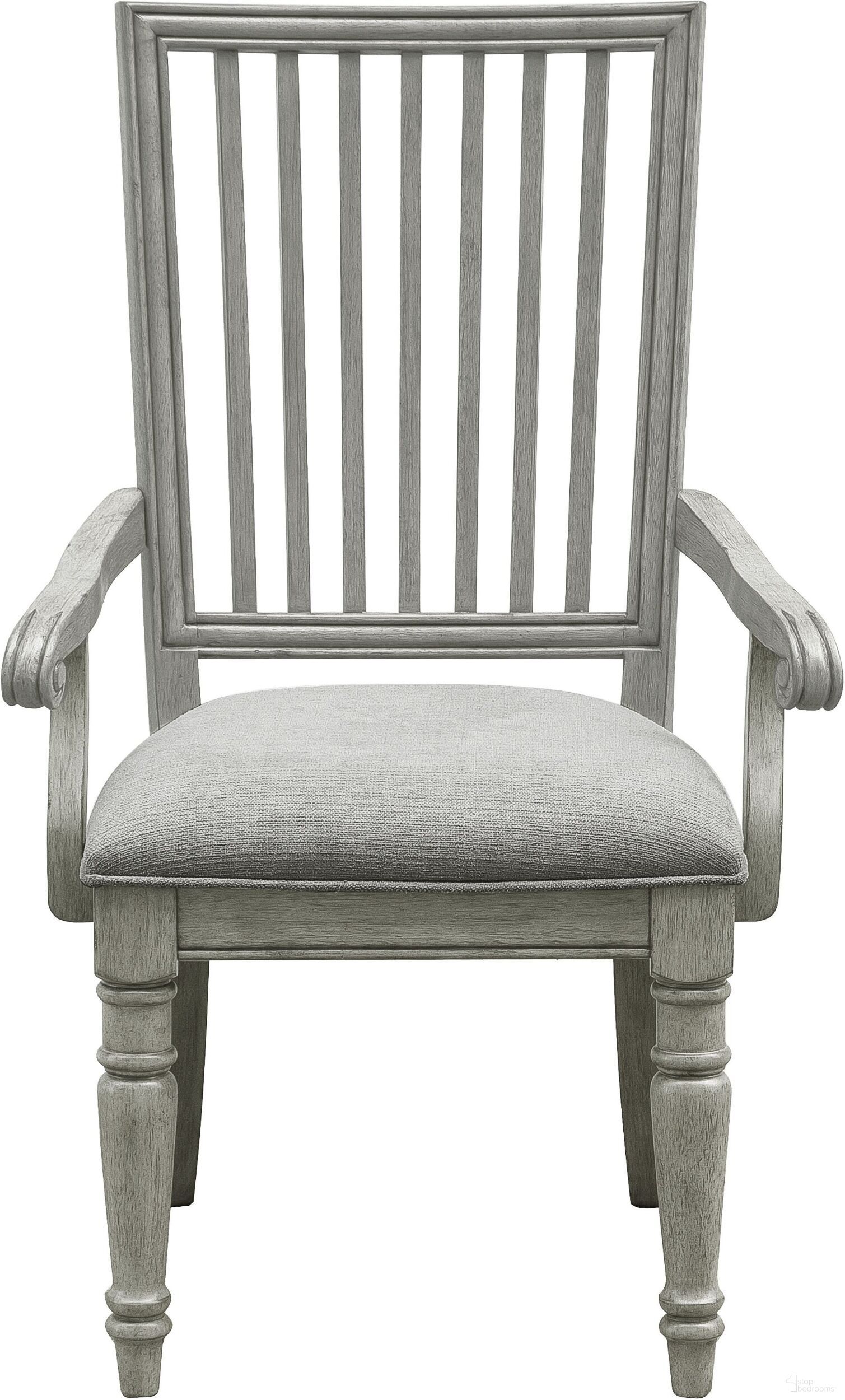 The appearance of Madison Ridge Arm Chair designed by Pulaski in the country / farmhouse interior design. This gray piece of furniture was selected by 1StopBedrooms from Madison Ridge Collection to add a touch of cosiness and style into your home. Sku: P091261. Chair Type: Arm Chair. Material: Oak Veneer.