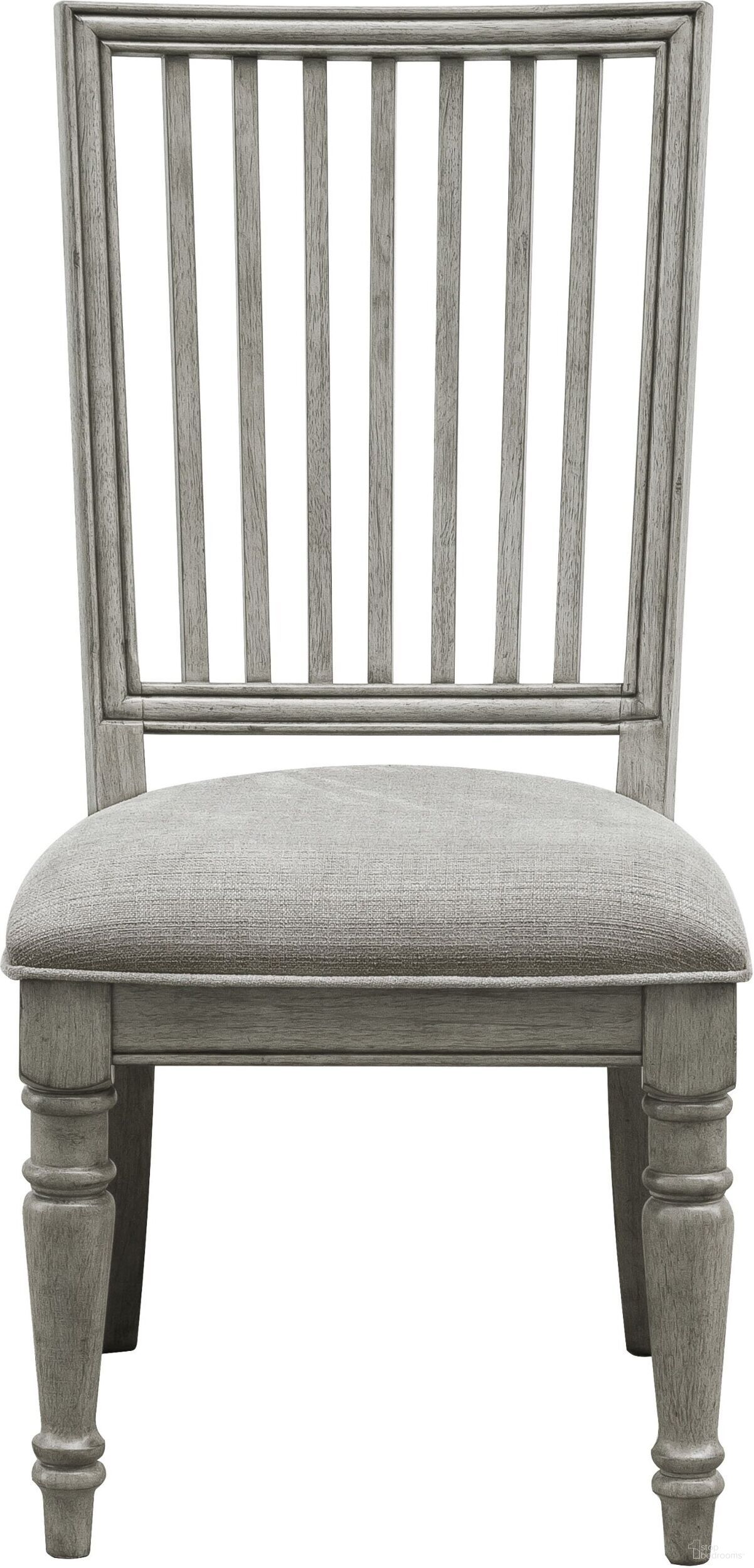 The appearance of Madison Ridge Side Chair Set of 2 designed by Pulaski in the country / farmhouse interior design. This gray piece of furniture was selected by 1StopBedrooms from Madison Ridge Collection to add a touch of cosiness and style into your home. Sku: P091260. Material: Oak Veneer. Chair Type: Side Chair.