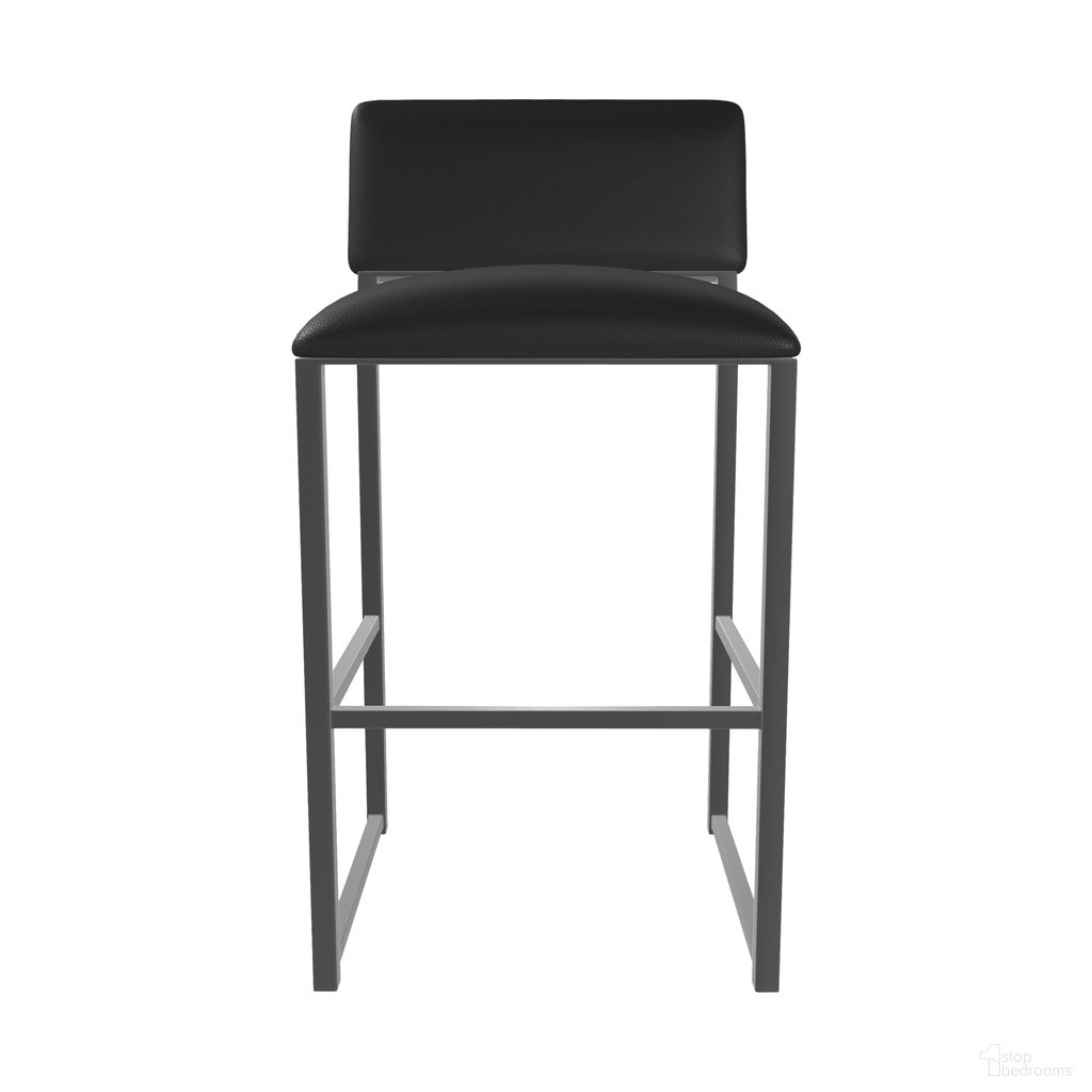The appearance of Madrid 26 Inch Counter Height Stool In Firestone Grey and Licorice Black designed by Wesley Allen in the transitional interior design. This firestone grey/licorice black piece of furniture was selected by 1StopBedrooms from Madrid Collection to add a touch of cosiness and style into your home. Sku: B254H26-XS-PTR-DBLK. Material: Metal.
