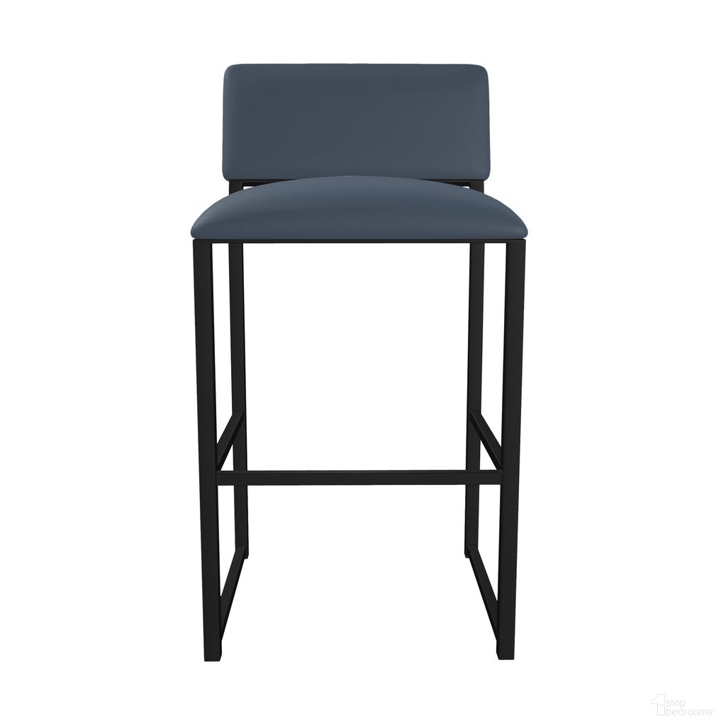 The appearance of Madrid 30 Inch Bar Height Stool In Sable Onyx and Midnight Blue designed by Wesley Allen in the transitional interior design. This sable onyx/midnight blue piece of furniture was selected by 1StopBedrooms from Madrid Collection to add a touch of cosiness and style into your home. Sku: B254H30-XS-MB-DWB. Material: Metal.