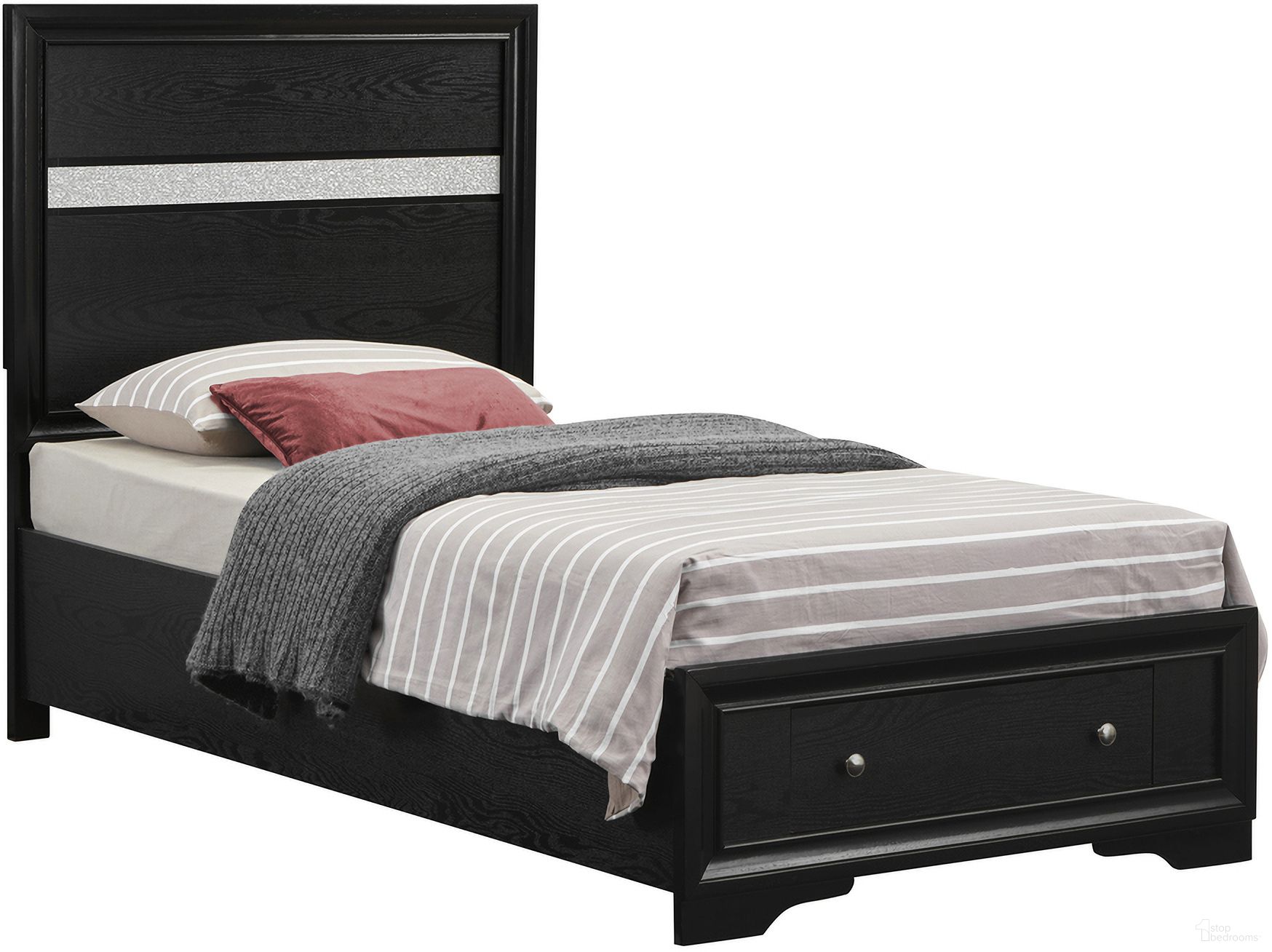 Madrid Full Storage Bed In Black