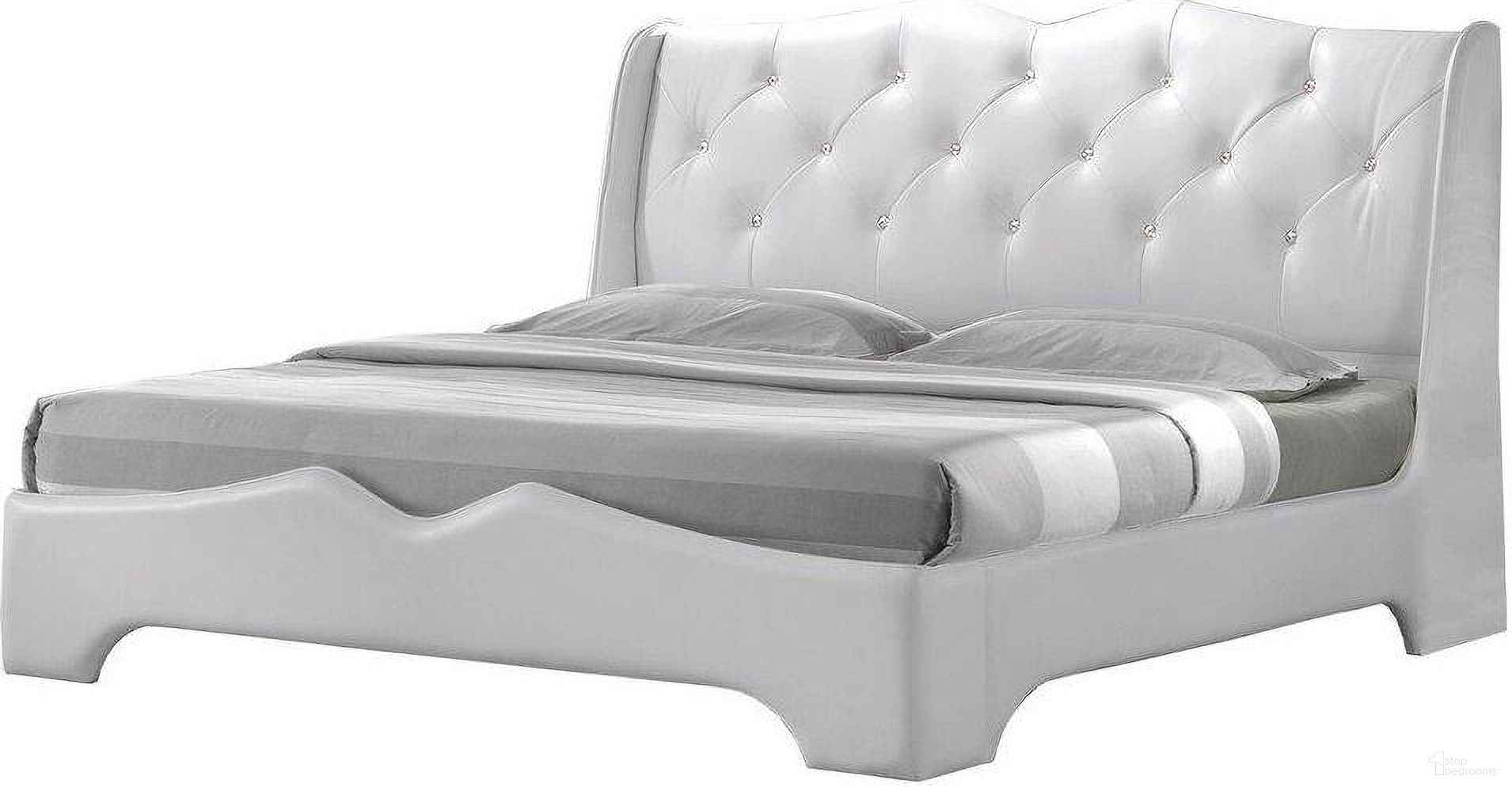 The appearance of Madrid Leather Like Fabric Queen Platform Bed In Off White designed by Best Master Furniture in the modern / contemporary interior design. This off white piece of furniture was selected by 1StopBedrooms from Madrid Collection to add a touch of cosiness and style into your home. Sku: MADRWQ. Bed Type: Platform Bed. Material: Leather. Bed Size: Queen.