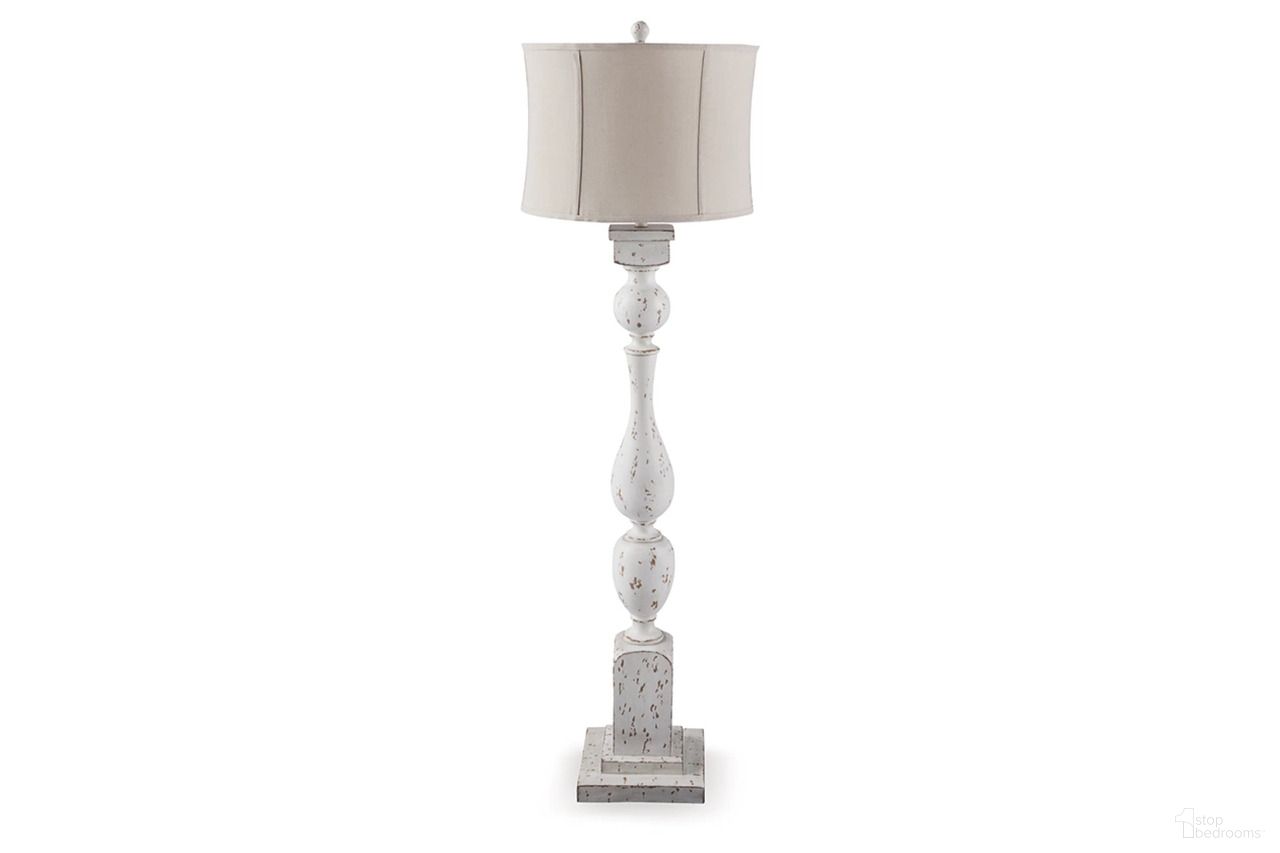 The appearance of Madsbrook Floor Lamp In Antique White designed by Signature Design by Ashley in the traditional interior design. This antique white piece of furniture was selected by 1StopBedrooms from Madsbrook Collection to add a touch of cosiness and style into your home. Sku: L235921.