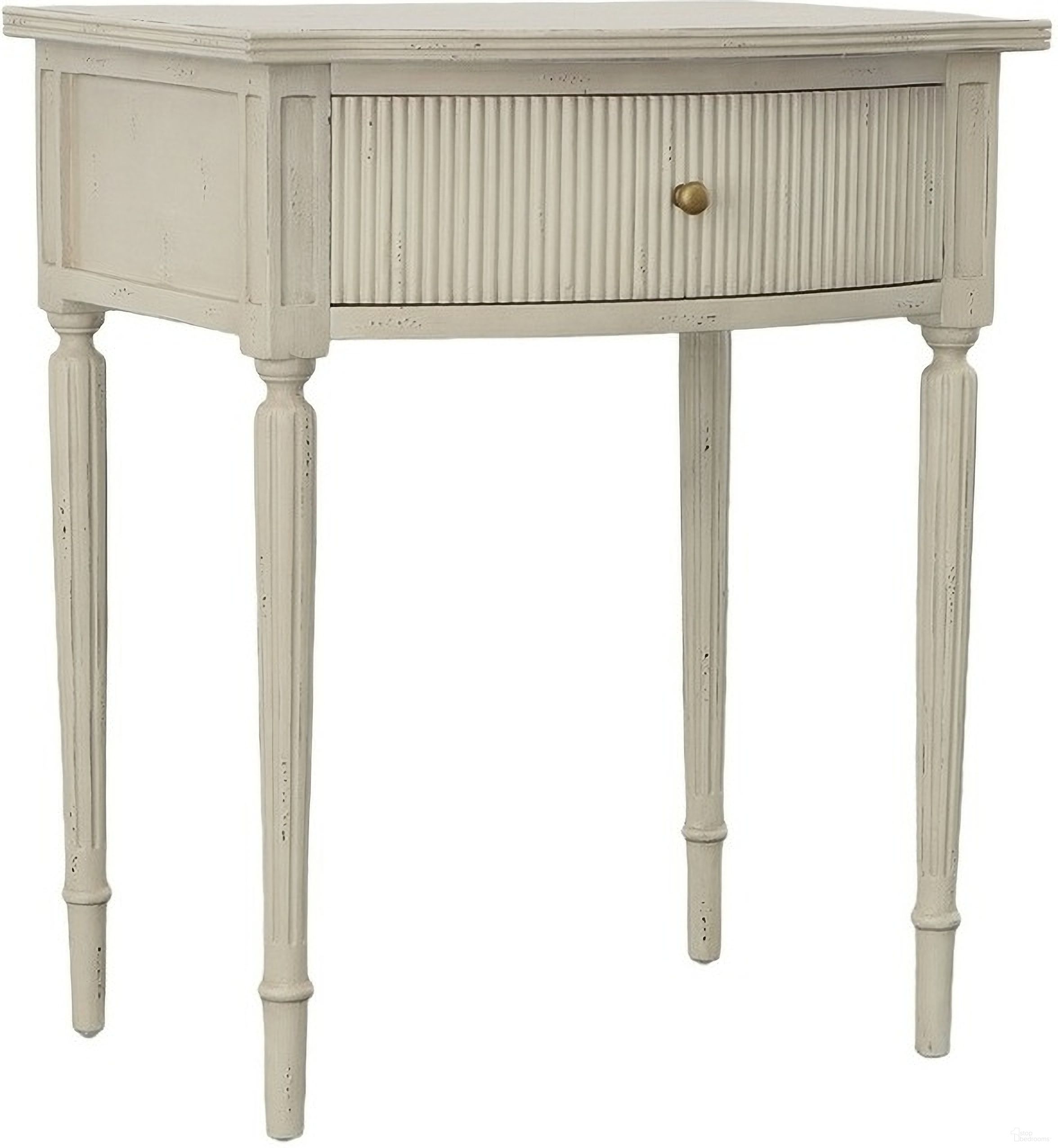 Magdalin Side Table In Cream