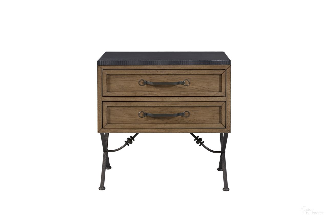 The appearance of Magnolia 2 Drawer Nightstand In Almond designed by Bernell in the transitional interior design. This almond piece of furniture  was selected by 1StopBedrooms from Magnolia Collection to add a touch of cosiness and style into your home. Sku: 3400-121-A. Material: Hickory.