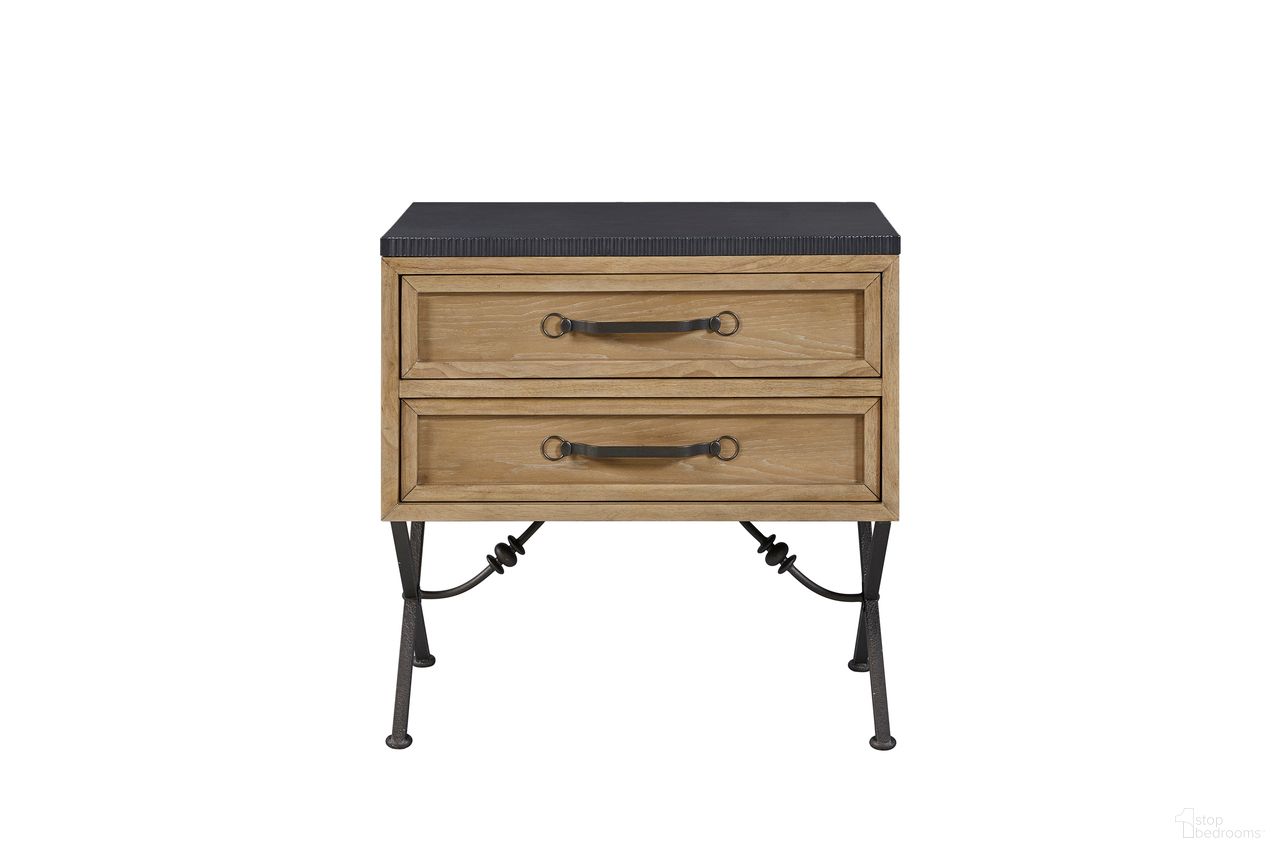 The appearance of Magnolia 2 Drawer Nightstand In Cashew designed by Bernell in the transitional interior design. This cashew piece of furniture was selected by 1StopBedrooms from Magnolia Collection to add a touch of cosiness and style into your home. Sku: 3400-121-C. Material: Hickory.