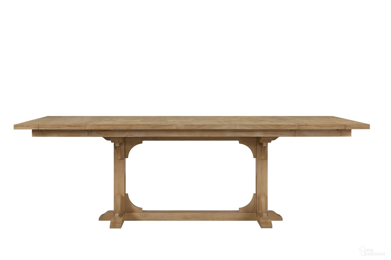 The appearance of Magnolia Counter Height Trestle Table In Cashew designed by Bernell in the transitional interior design. This cashew piece of furniture was selected by 1StopBedrooms from Magnolia Collection to add a touch of cosiness and style into your home. Sku: 3400-530-C. Table Base Style: Trestle. Table Top Shape: Rectangular. Material: Hickory. Size: 114" x 44".