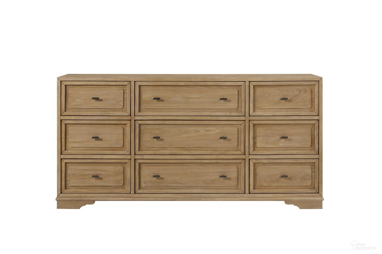The appearance of Magnolia Hickory Dresser In Cashew designed by Bernell in the transitional interior design. This cashew piece of furniture was selected by 1StopBedrooms from Magnolia Collection to add a touch of cosiness and style into your home. Sku: 3400-130-C. Material: Hickory.