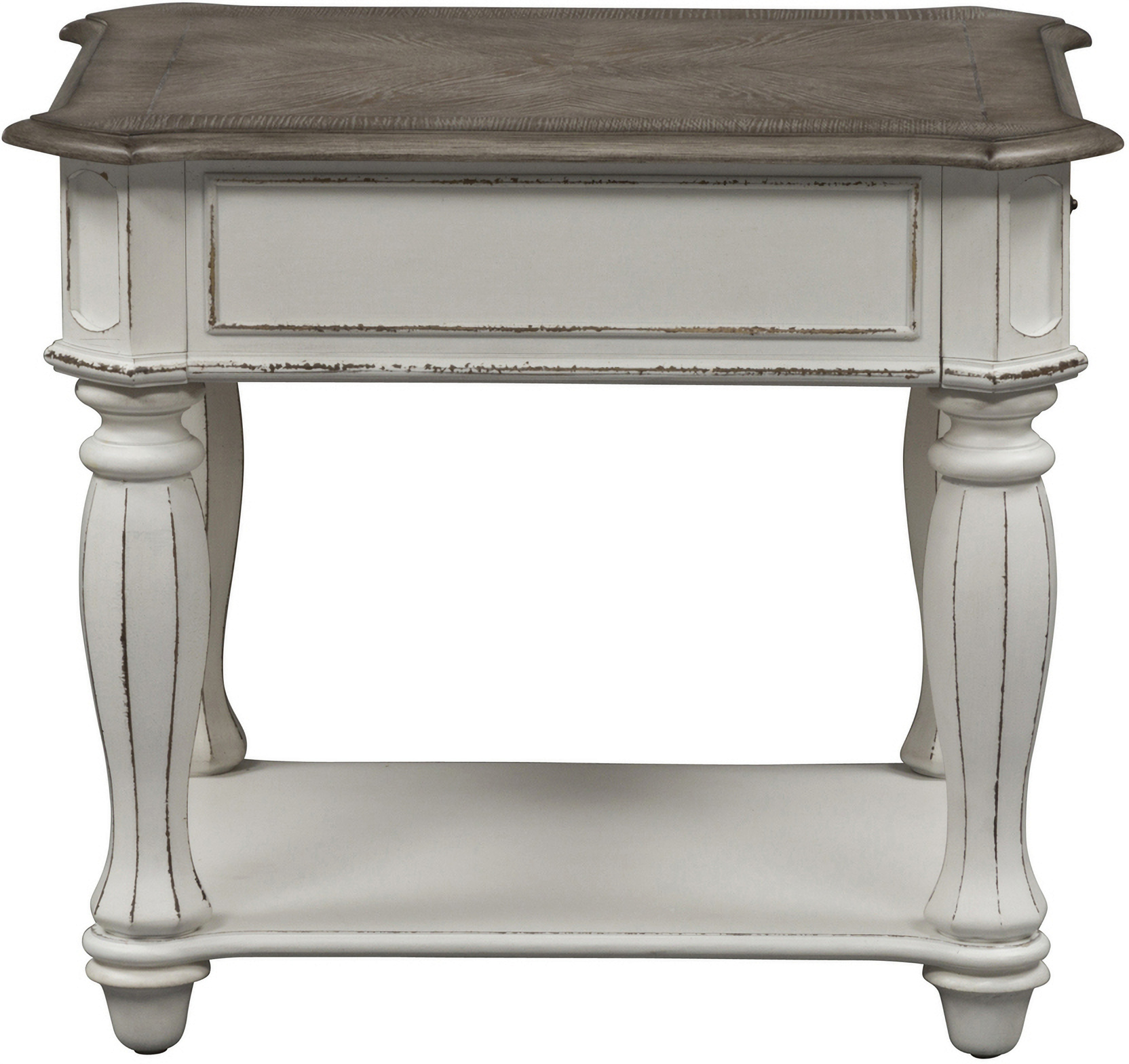 Magnolia Manor Antique White End Table by Liberty 1StopBedrooms