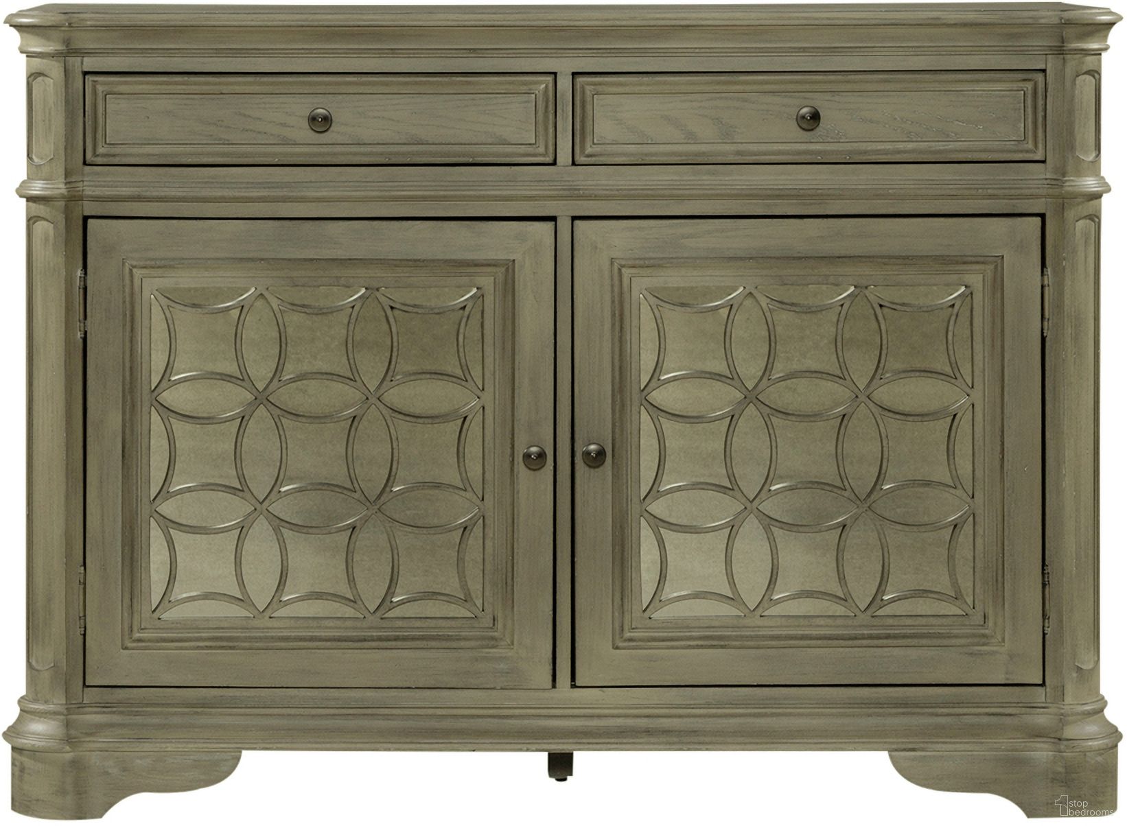 The appearance of Magnolia Manor Buffet In Bisque designed by Liberty in the traditional interior design. This bisque piece of furniture  was selected by 1StopBedrooms from Magnolia Manor Collection to add a touch of cosiness and style into your home. Sku: 244N-CB5692. Material: Poplar Solid.