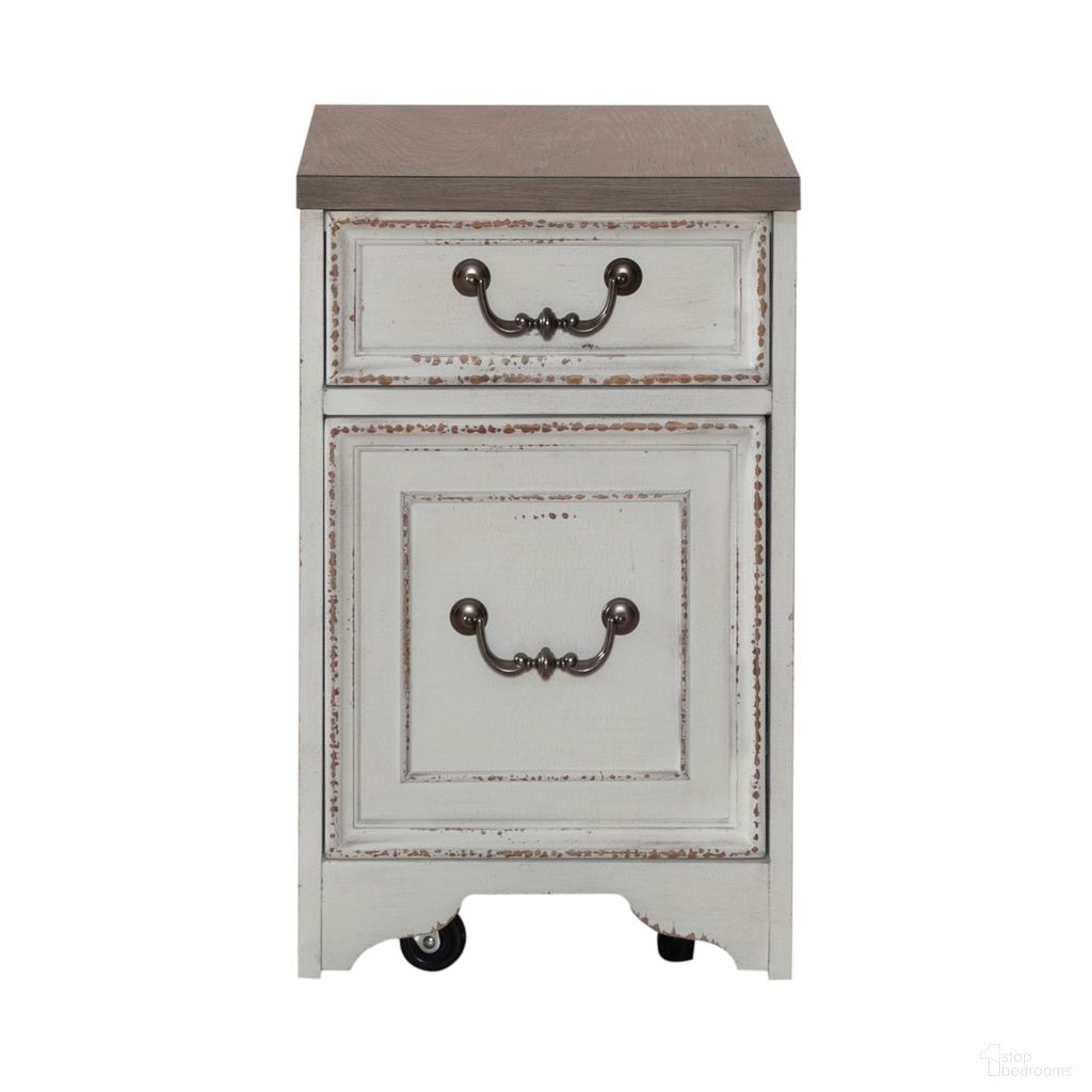 The appearance of Magnolia Manor Mobile File In White designed by Liberty in the traditional interior design. This antique white piece of furniture was selected by 1StopBedrooms from Magnolia Manor Collection to add a touch of cosiness and style into your home. Sku: 244-HO145. Material: Rubberwood.