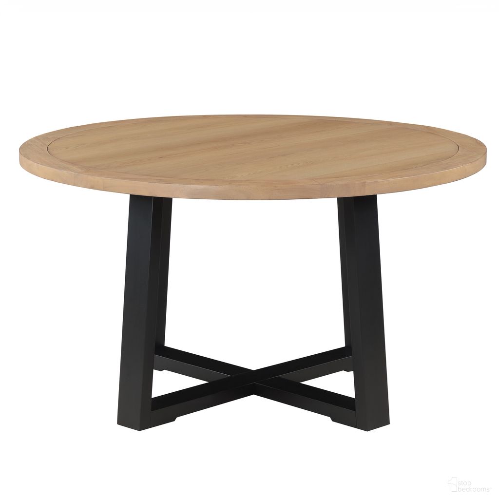 The appearance of Magnolia Round Table In Black designed by Steve Silver in the modern / contemporary interior design. This black piece of furniture was selected by 1StopBedrooms from Magnolia Collection to add a touch of cosiness and style into your home. Sku: MM5454KT. Table Base Style: Trestle. Table Top Shape: Round. Material: MDF. Size: 54".