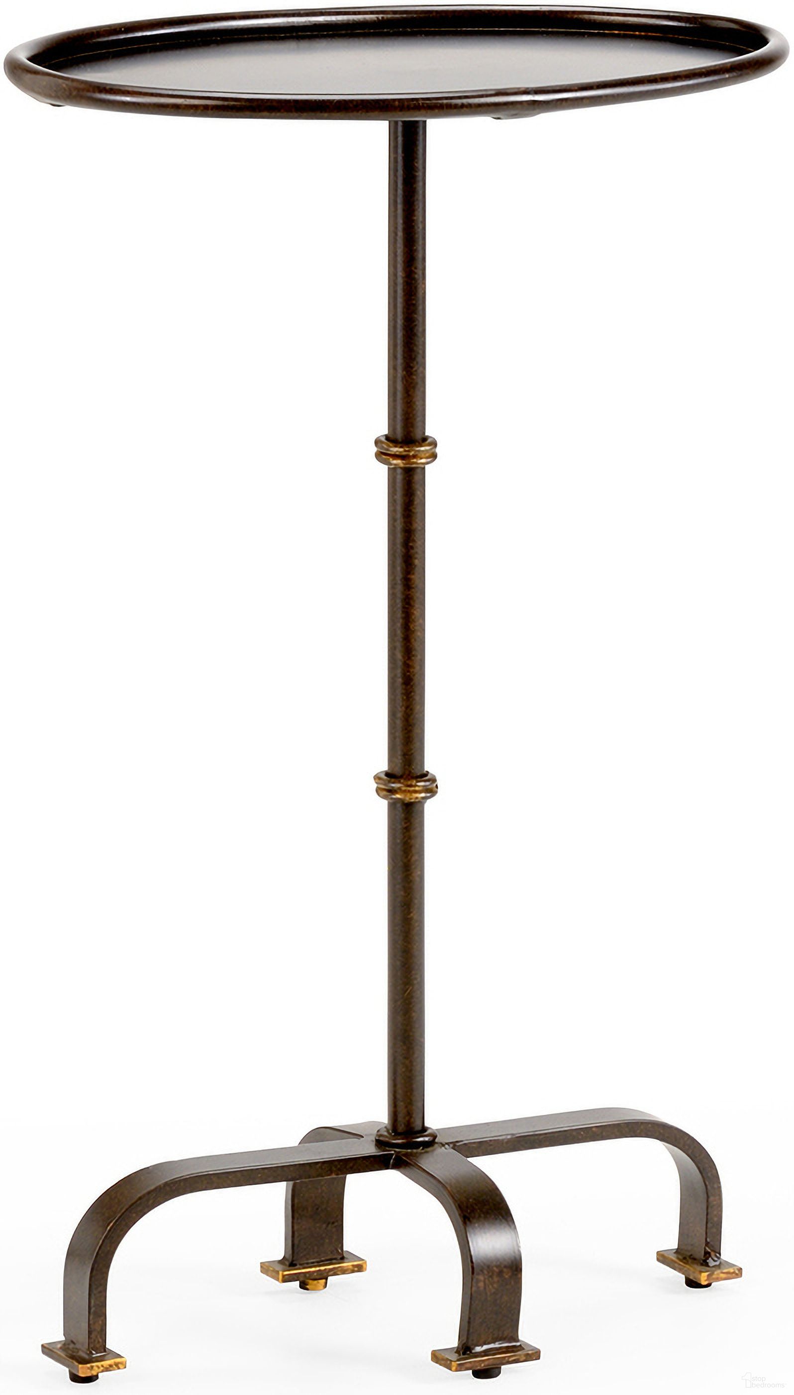 The appearance of Magnolia Side Table In Brown and Gold designed by Chelsea House in the modern / contemporary interior design. This brown/gold piece of furniture  was selected by 1StopBedrooms from Bill Cain Collection to add a touch of cosiness and style into your home. Sku: 380016. Material: Metal.
