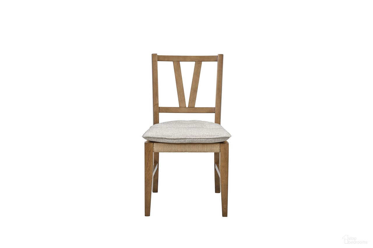 The appearance of Magnolia Slat Back Chair Set of 2 In Almond designed by Bernell in the transitional interior design. This almond piece of furniture  was selected by 1StopBedrooms from Magnolia Collection to add a touch of cosiness and style into your home. Sku: 3400-510-A. Chair Type: Side Chair. Material: Hickory.