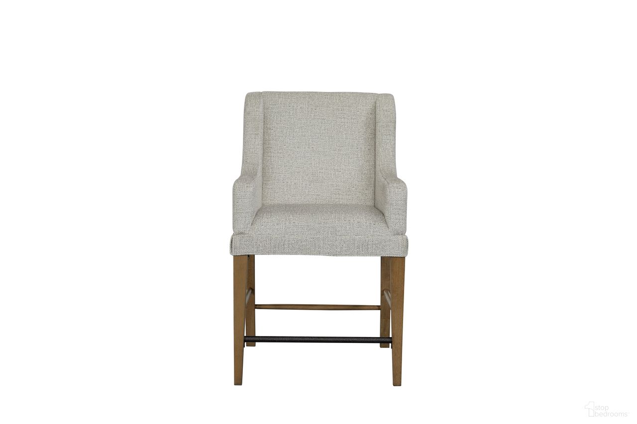 The appearance of Magnolia Upholstered Counter Stool Set of 2 In Almond designed by Bernell in the transitional interior design. This almond piece of furniture was selected by 1StopBedrooms from Magnolia Collection to add a touch of cosiness and style into your home. Sku: 3400-540-A. Material: Hickory.