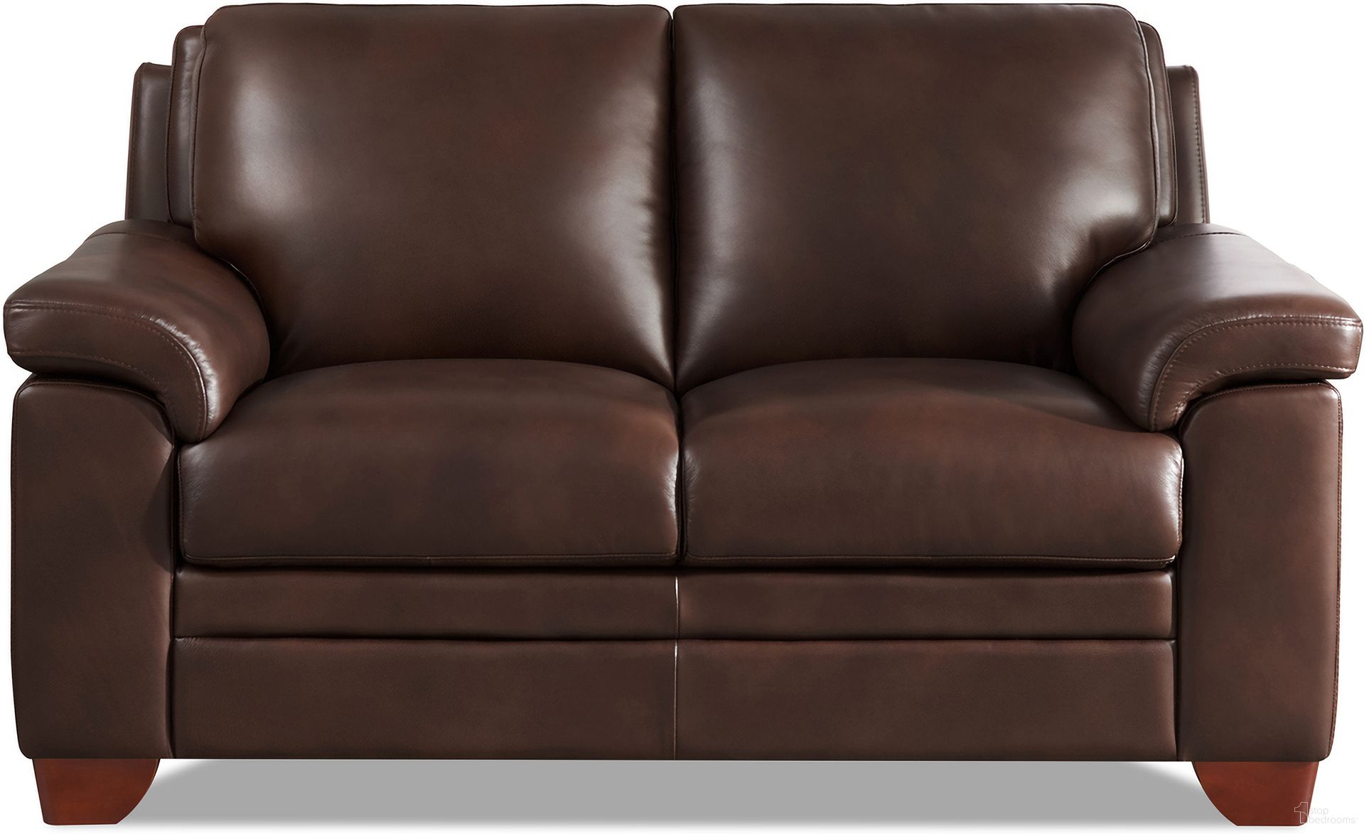 The appearance of Magnum Leather Loveseat In Chestnut designed by Hydeline in the transitional interior design. This chestnut piece of furniture was selected by 1StopBedrooms from Magnum Collection to add a touch of cosiness and style into your home. Sku: 69196-20V01-LP2033. Material: Leather.