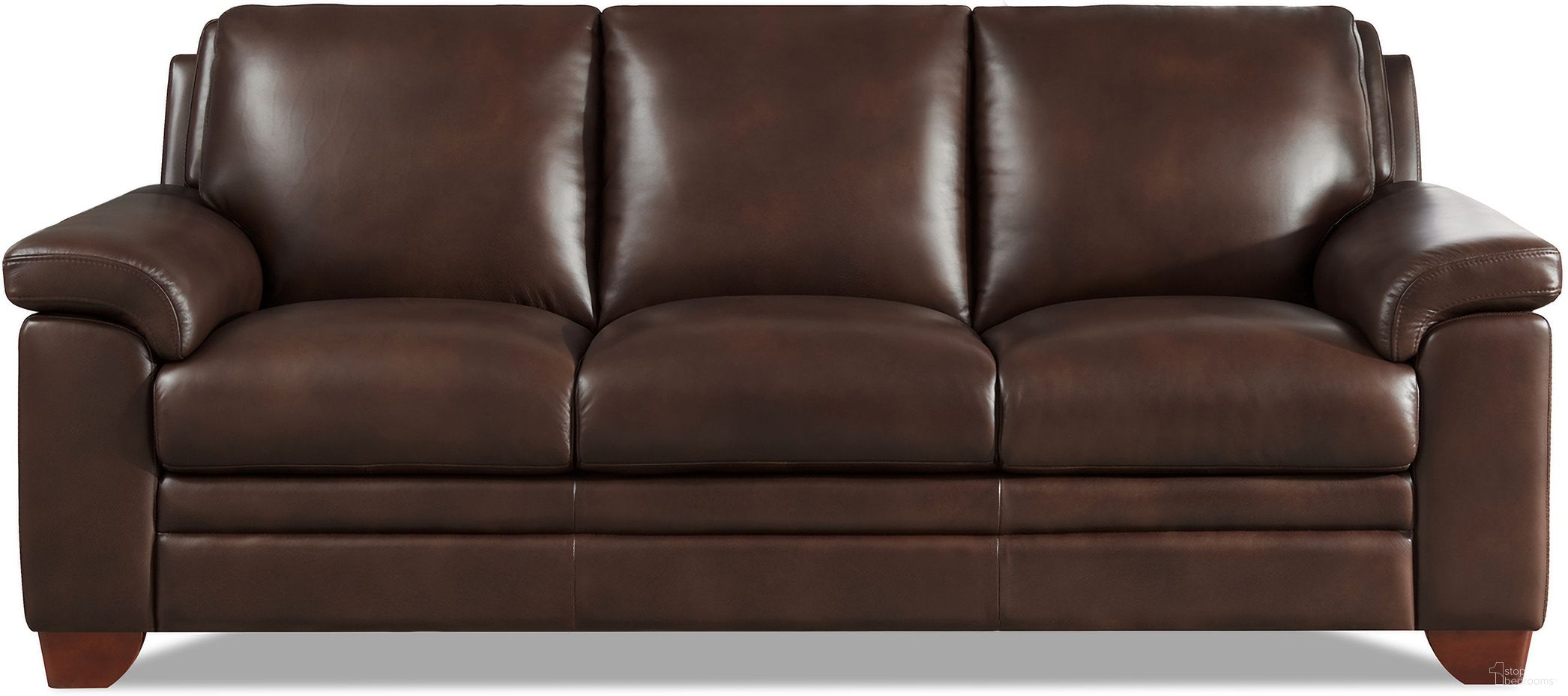 The appearance of Magnum Leather Sofa In Chestnut designed by Hydeline in the transitional interior design. This chestnut piece of furniture was selected by 1StopBedrooms from Magnum Collection to add a touch of cosiness and style into your home. Sku: 69196-30V01-LP2033. Material: Leather.