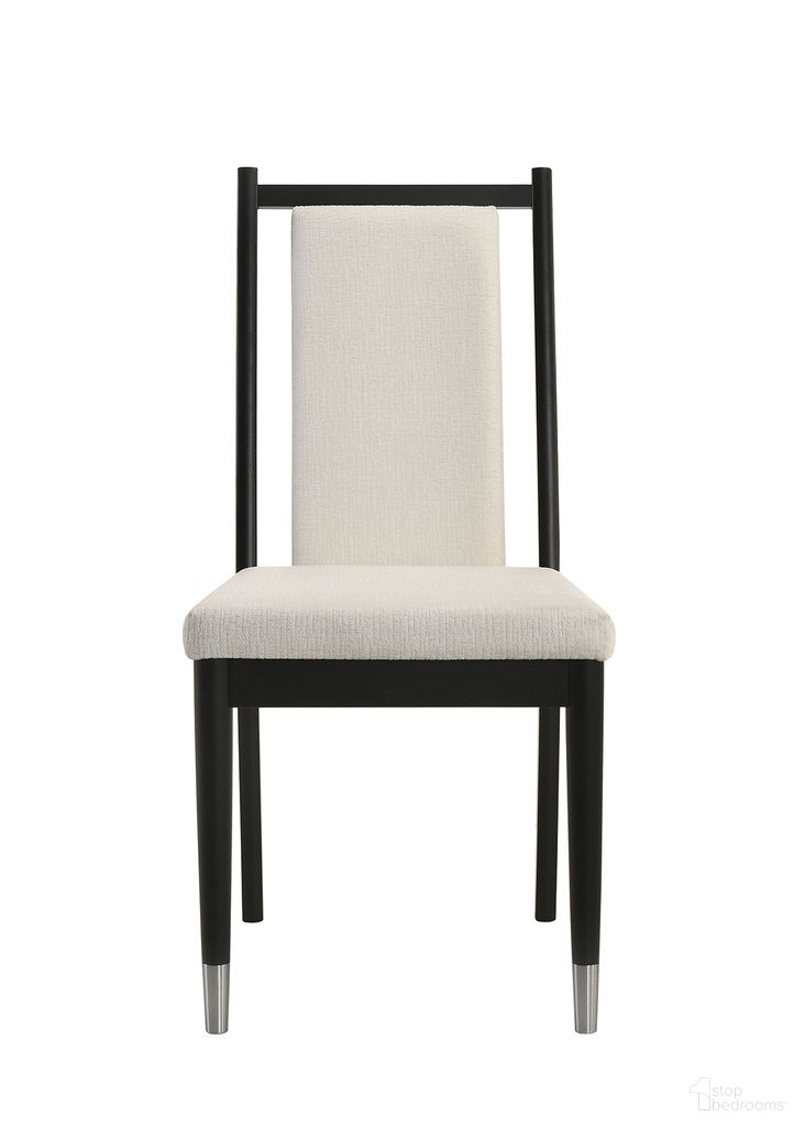The appearance of Maidstone Side Chair Set of 2 In Black and White designed by Furniture of America in the modern / contemporary interior design. This black/white piece of furniture was selected by 1StopBedrooms from Maidstone Collection to add a touch of cosiness and style into your home. Sku: FM32001BK-SC-2PK. Material: Rubberwood. Chair Type: Side Chair.