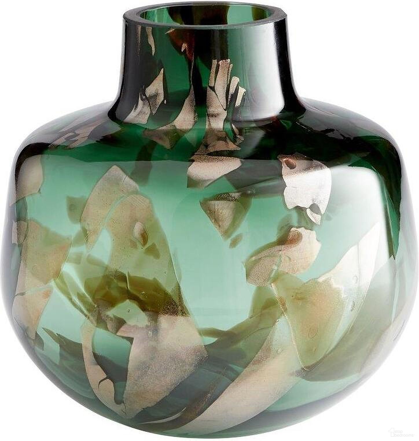 Maisha Green And Gold Small Vase