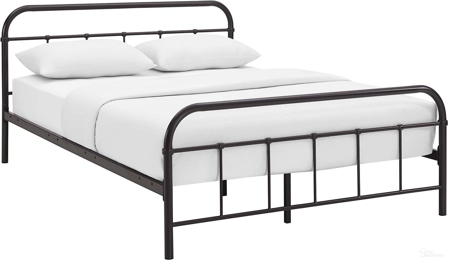 The appearance of Maisie Brown Queen Stainless Steel Bed Frame designed by Modway in the modern / contemporary interior design. This brown piece of furniture  was selected by 1StopBedrooms from Maisie Collection to add a touch of cosiness and style into your home. Sku: MOD-5533-BRN-1;MOD-5533-BRN-2. Material: Steel. Bed Size: Queen.
